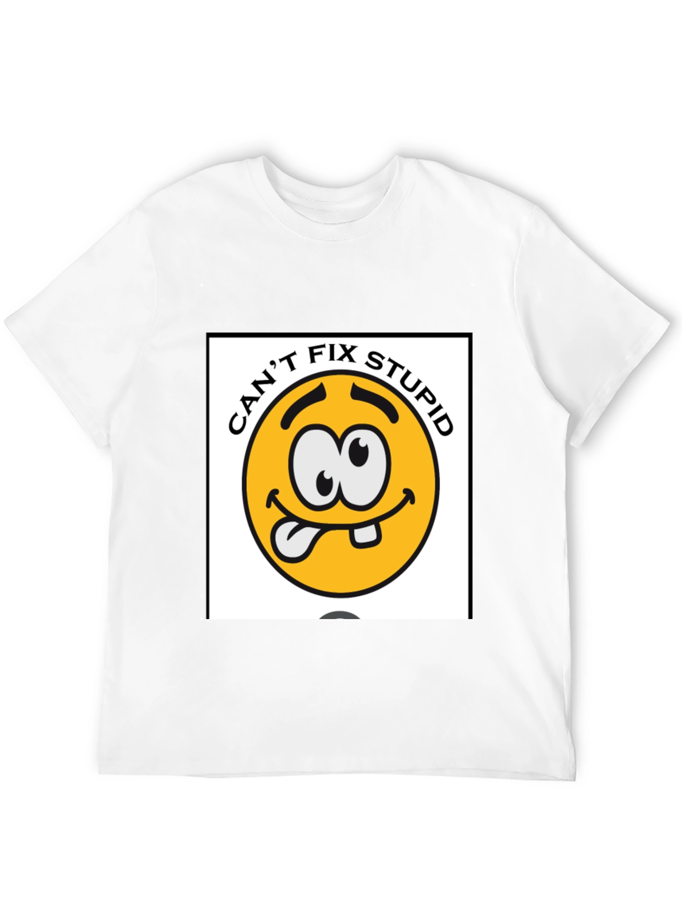Cant Fix Stupid Graphic Tee - Black Cotton Blend