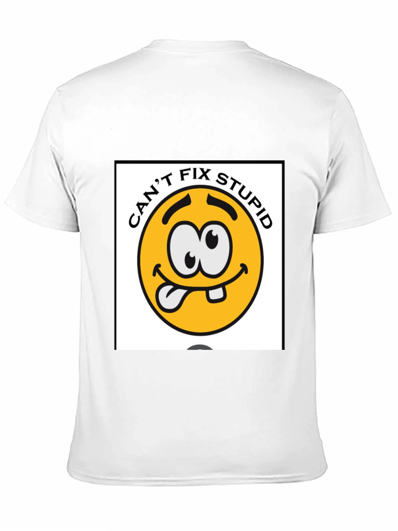 Cant Fix Stupid Graphic Tee - Black Cotton Blend