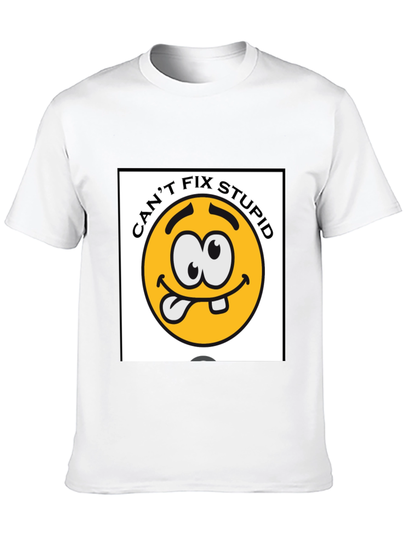 Cant Fix Stupid Graphic Tee - Black Cotton Blend