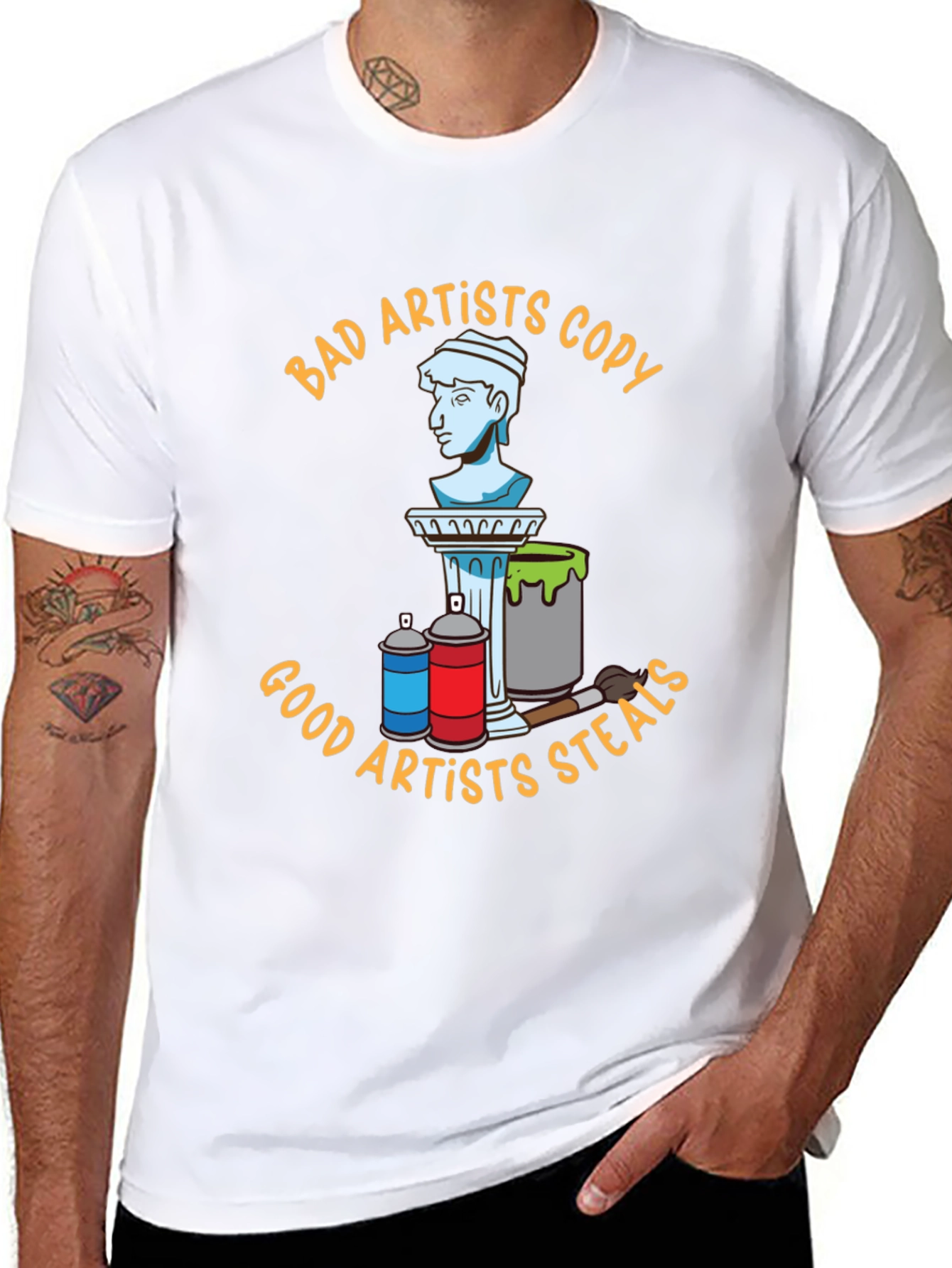Artist T-Shirt: Bad Artists Copy Good Artists Steal