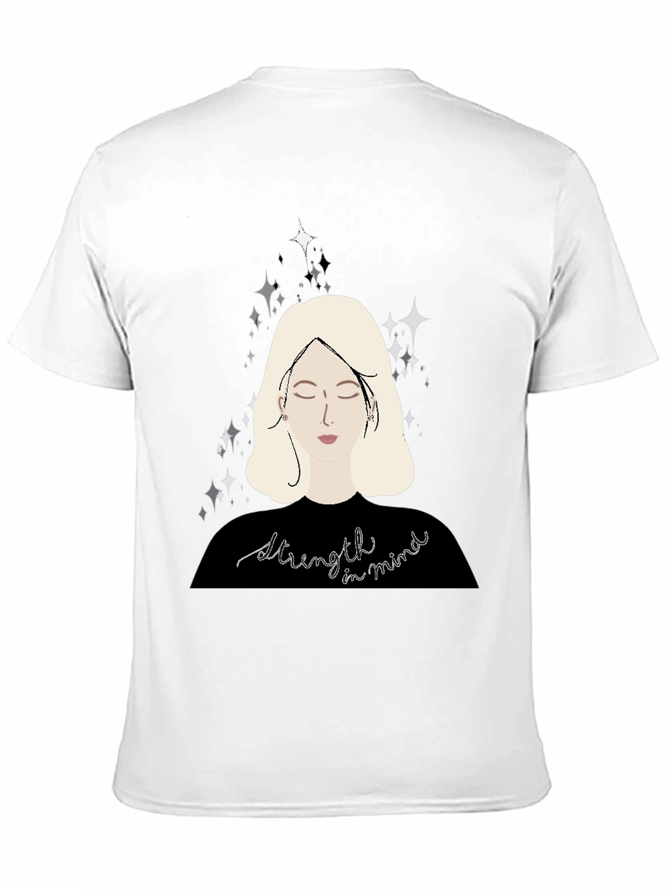 Strength in Mind Graphic Tee - Stylish Black T-Shirt