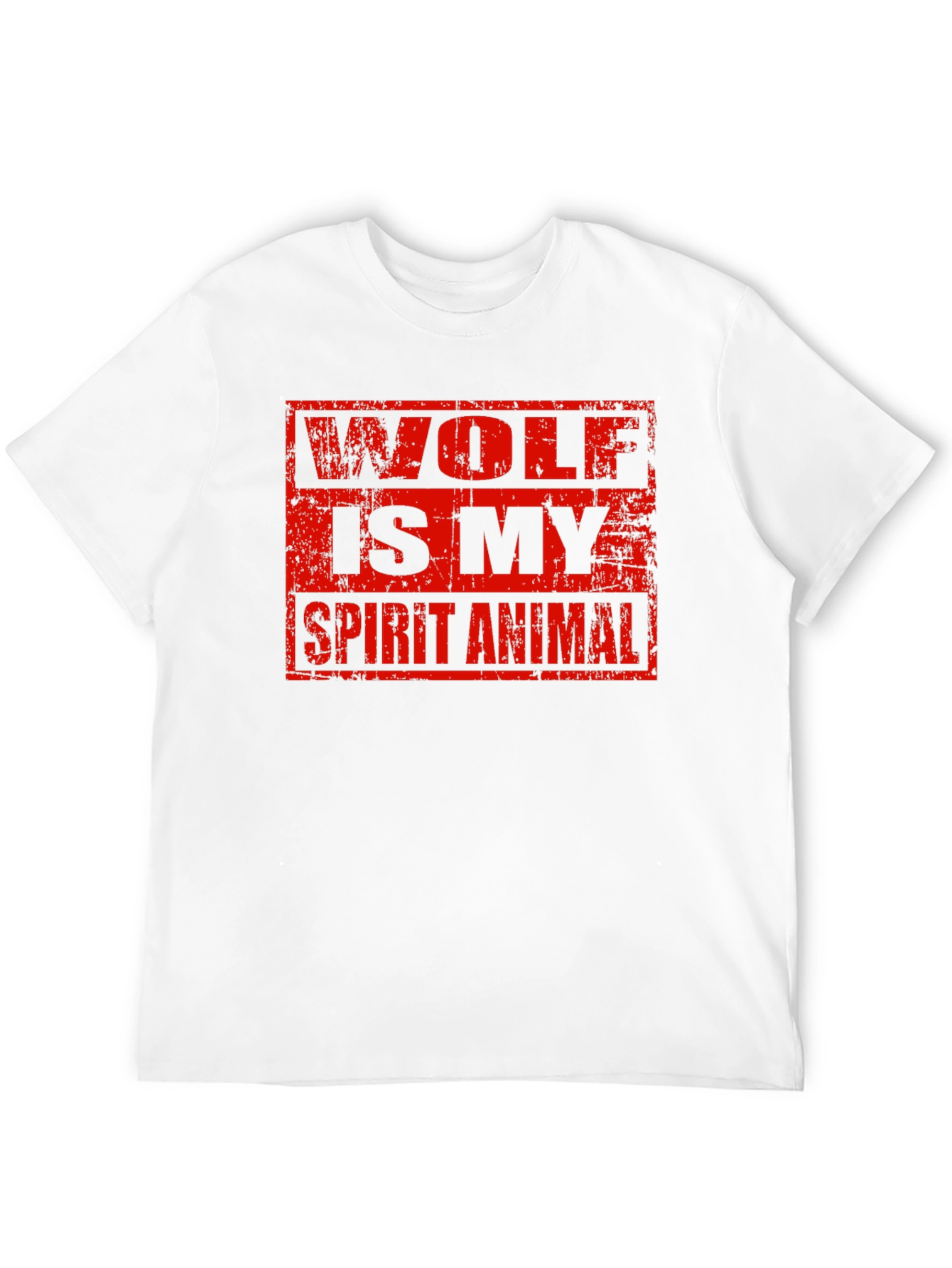 Wolf Spirit Animal Graphic Tee - Black