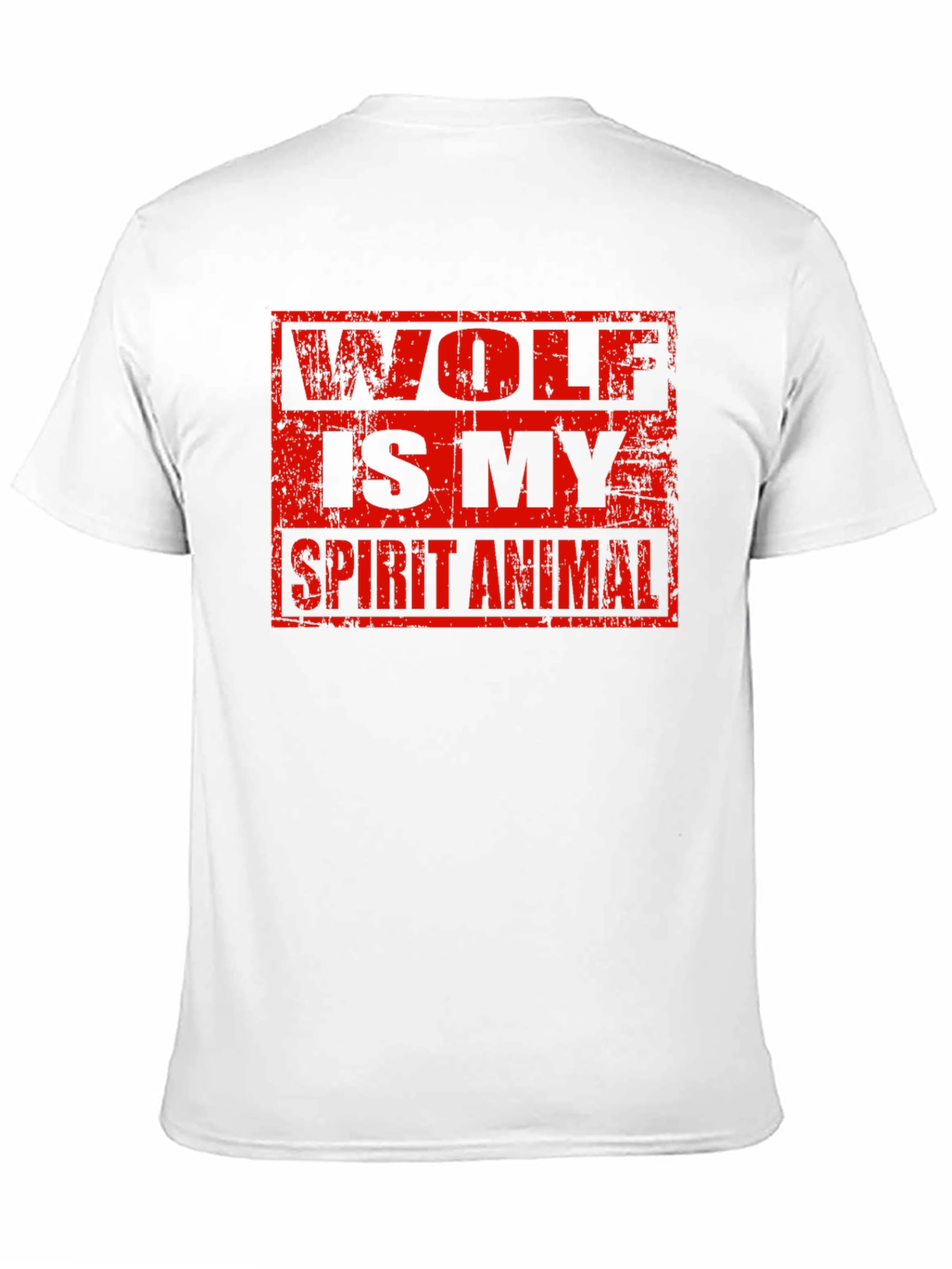 Wolf Spirit Animal Graphic Tee - Black