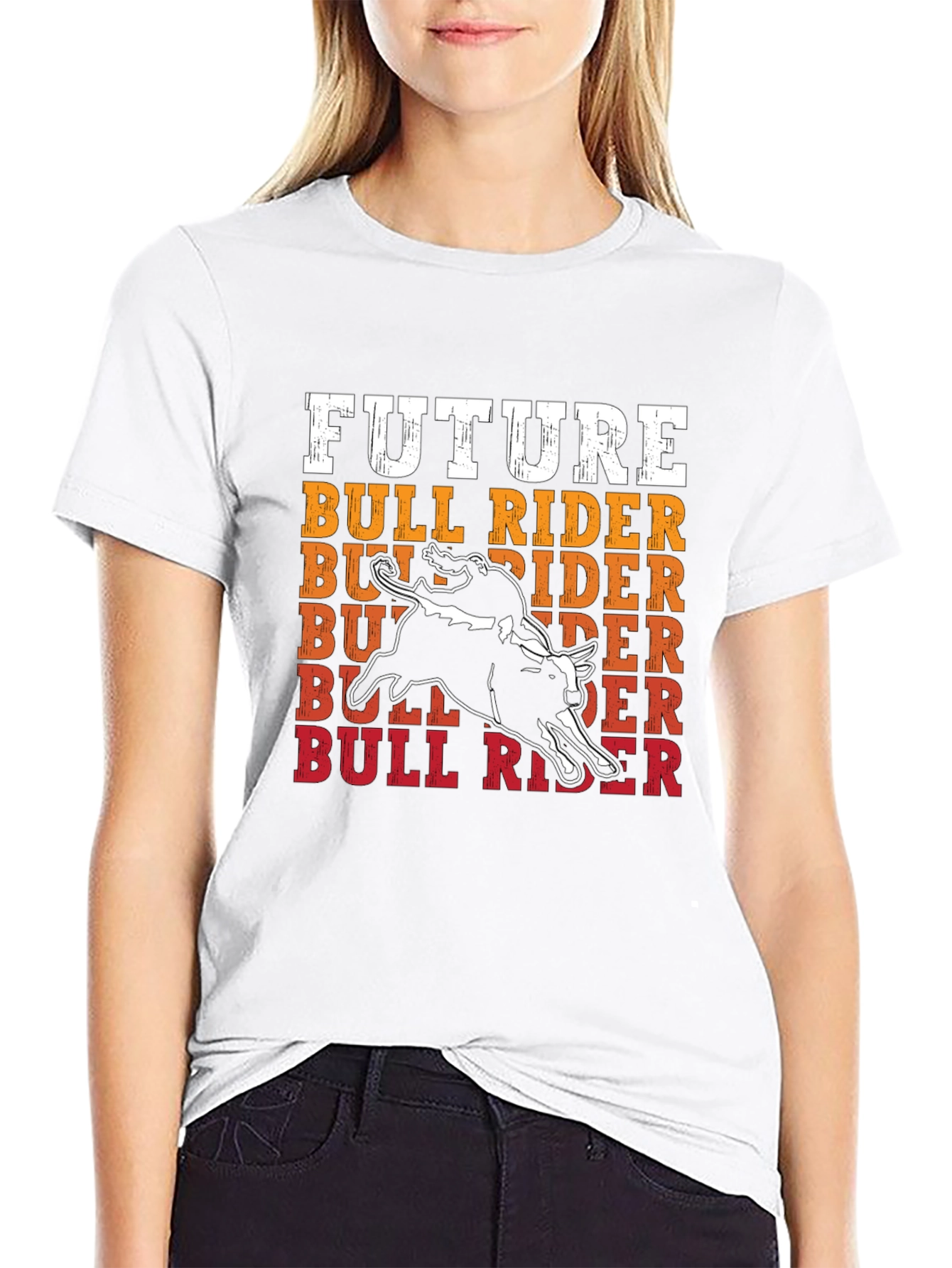 Future Bull Rider Graphic T-Shirt Rodeo