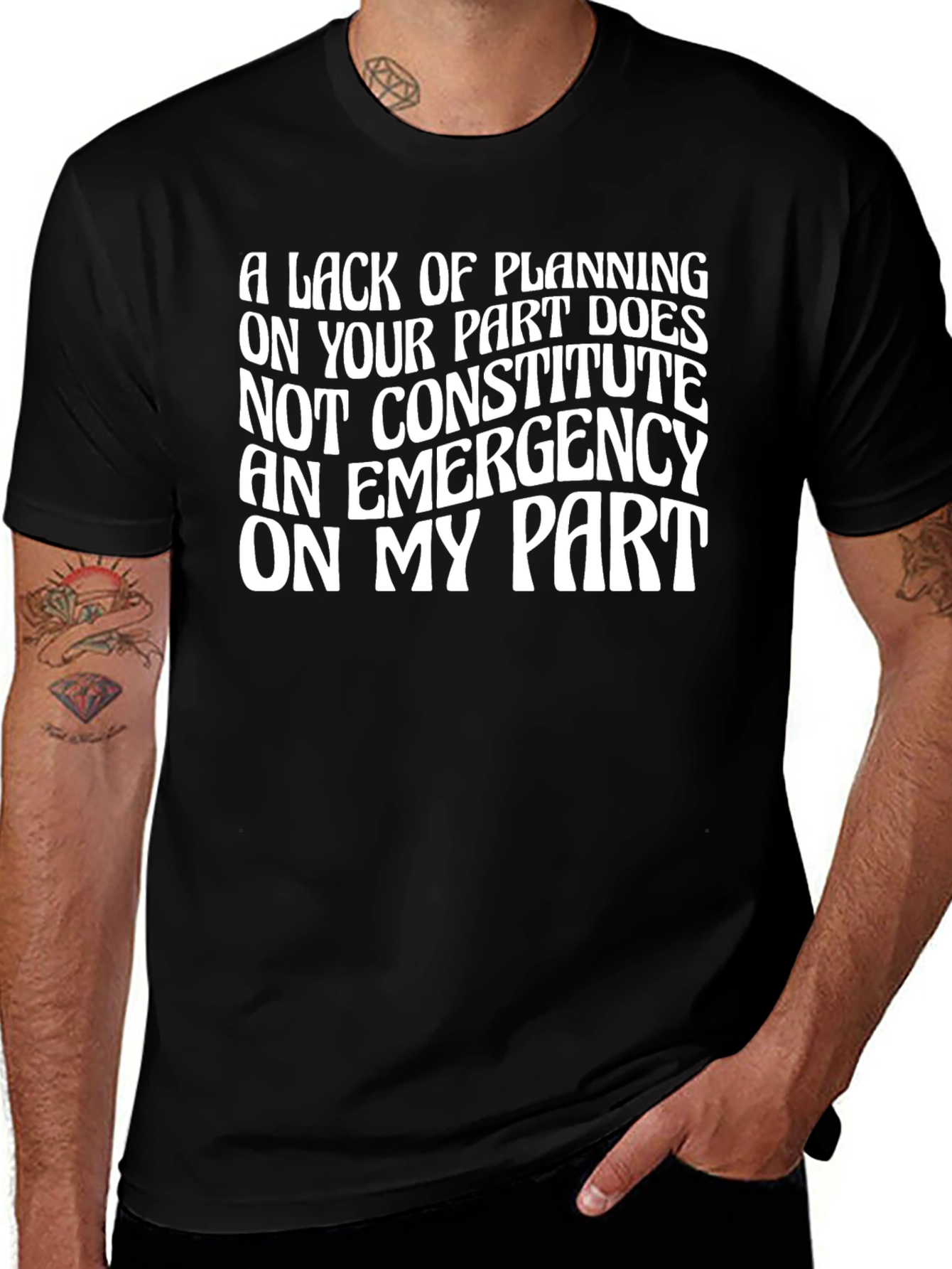 Funny Lack of Planning Graphic Tee