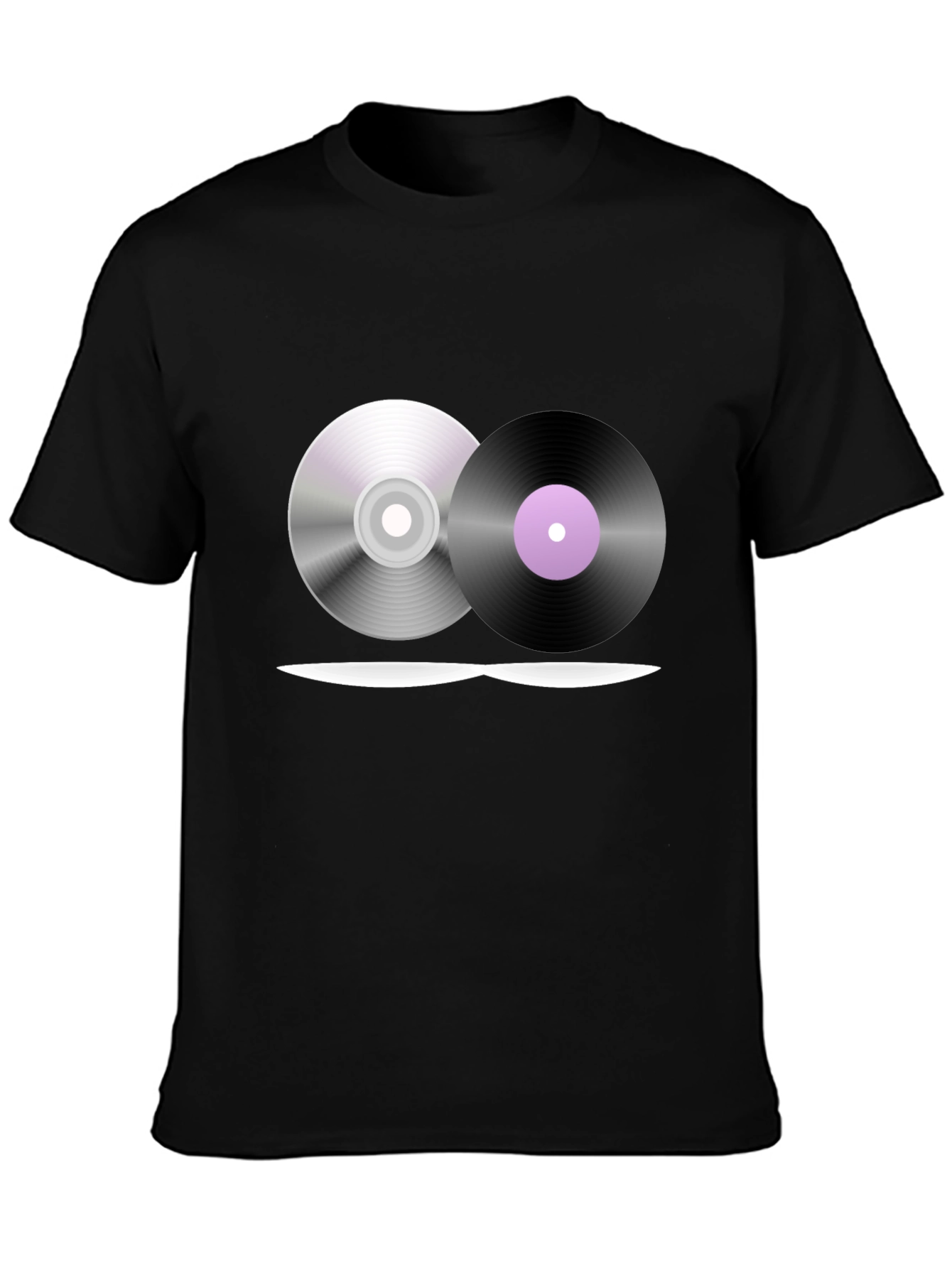 Music Lovers T-Shirt - CD & Vinyl Graphic Tee