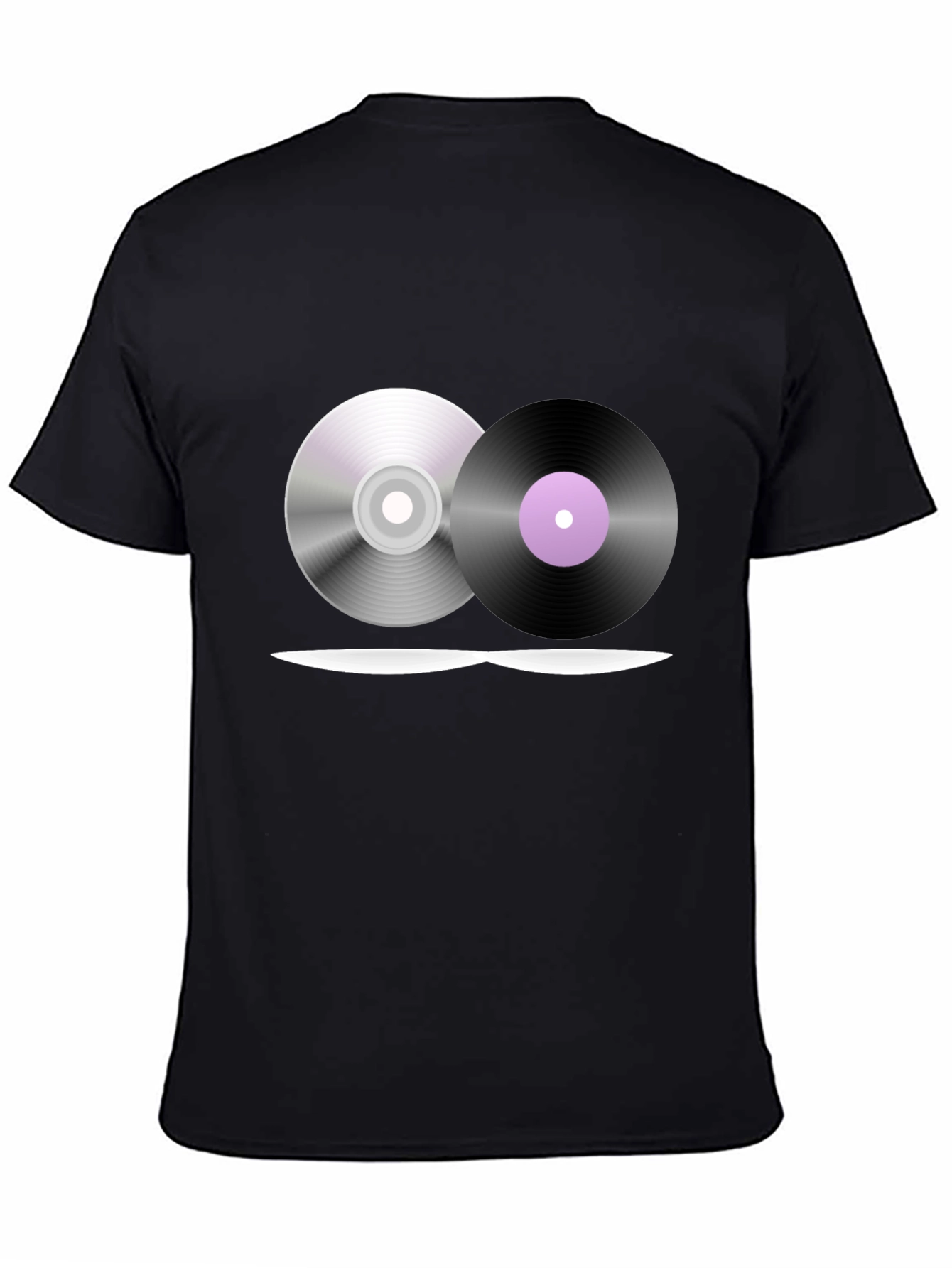Music Lovers T-Shirt - CD & Vinyl Graphic Tee
