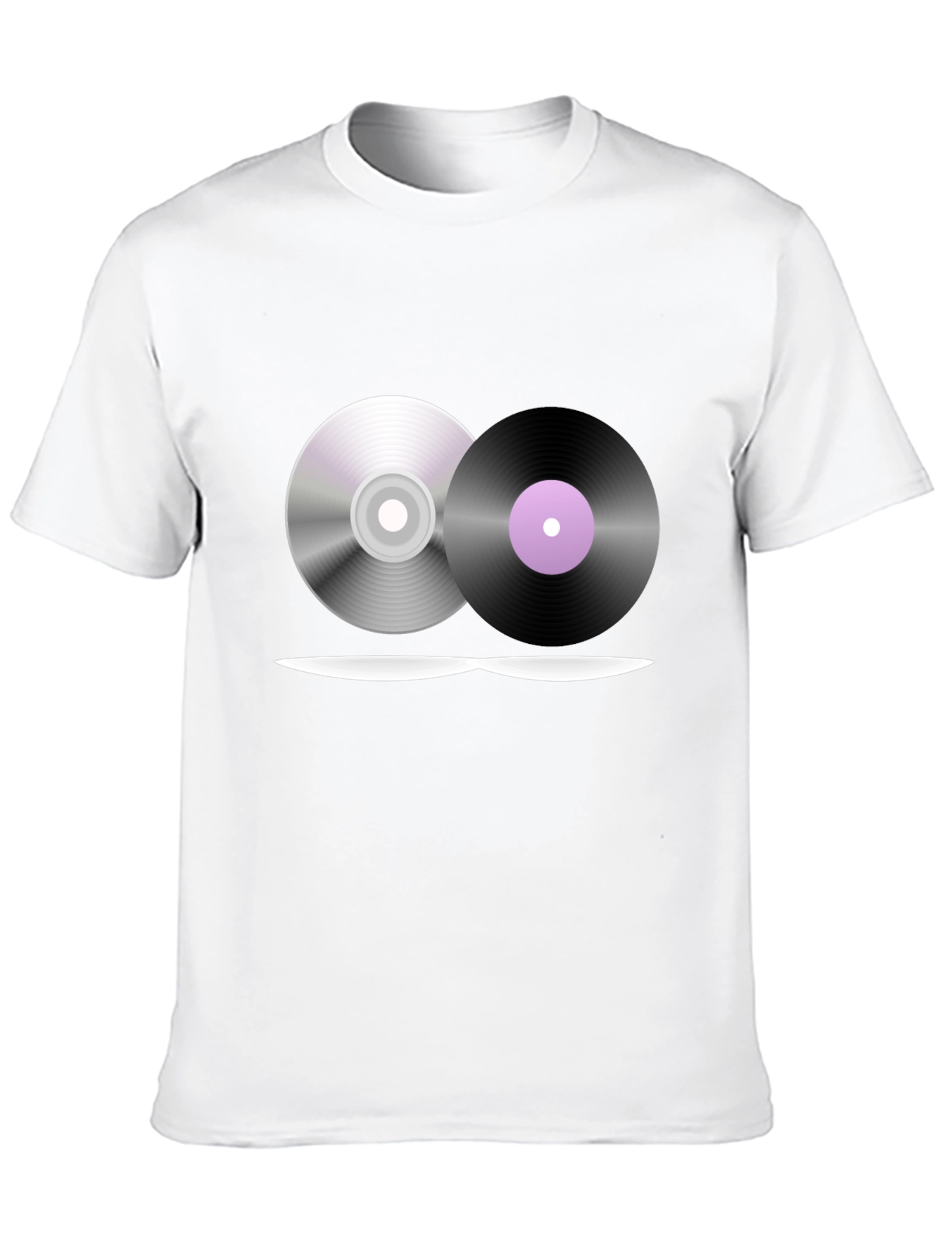 Music Lovers T-Shirt - CD & Vinyl Graphic Tee