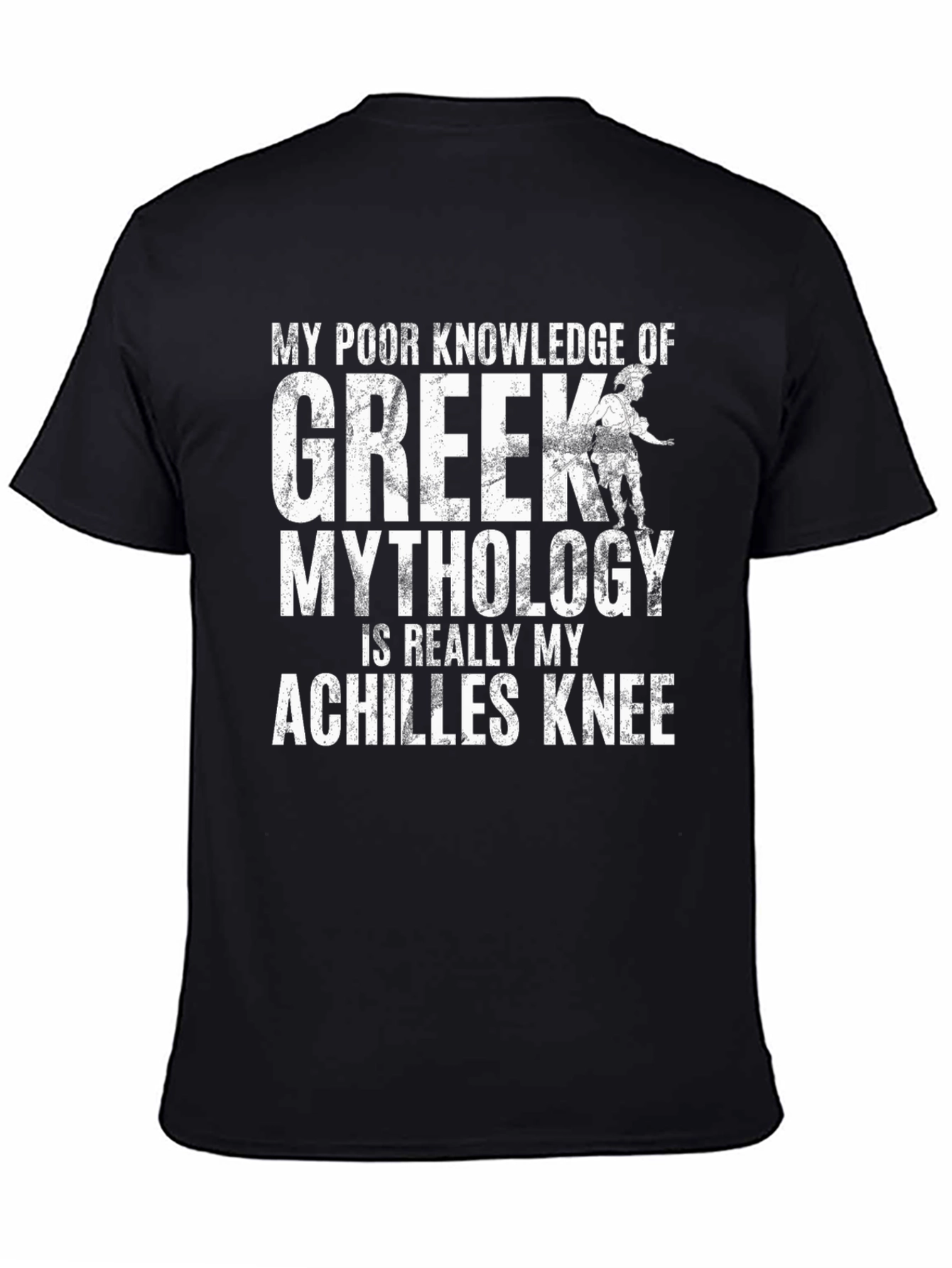 Achilles Knee Greek Mythology Mens T-shirt