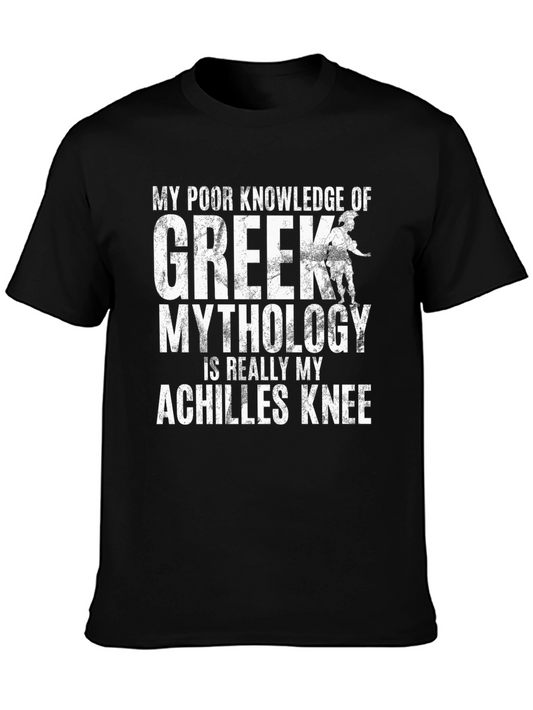 Achilles Knee Greek Mythology Mens T-shirt