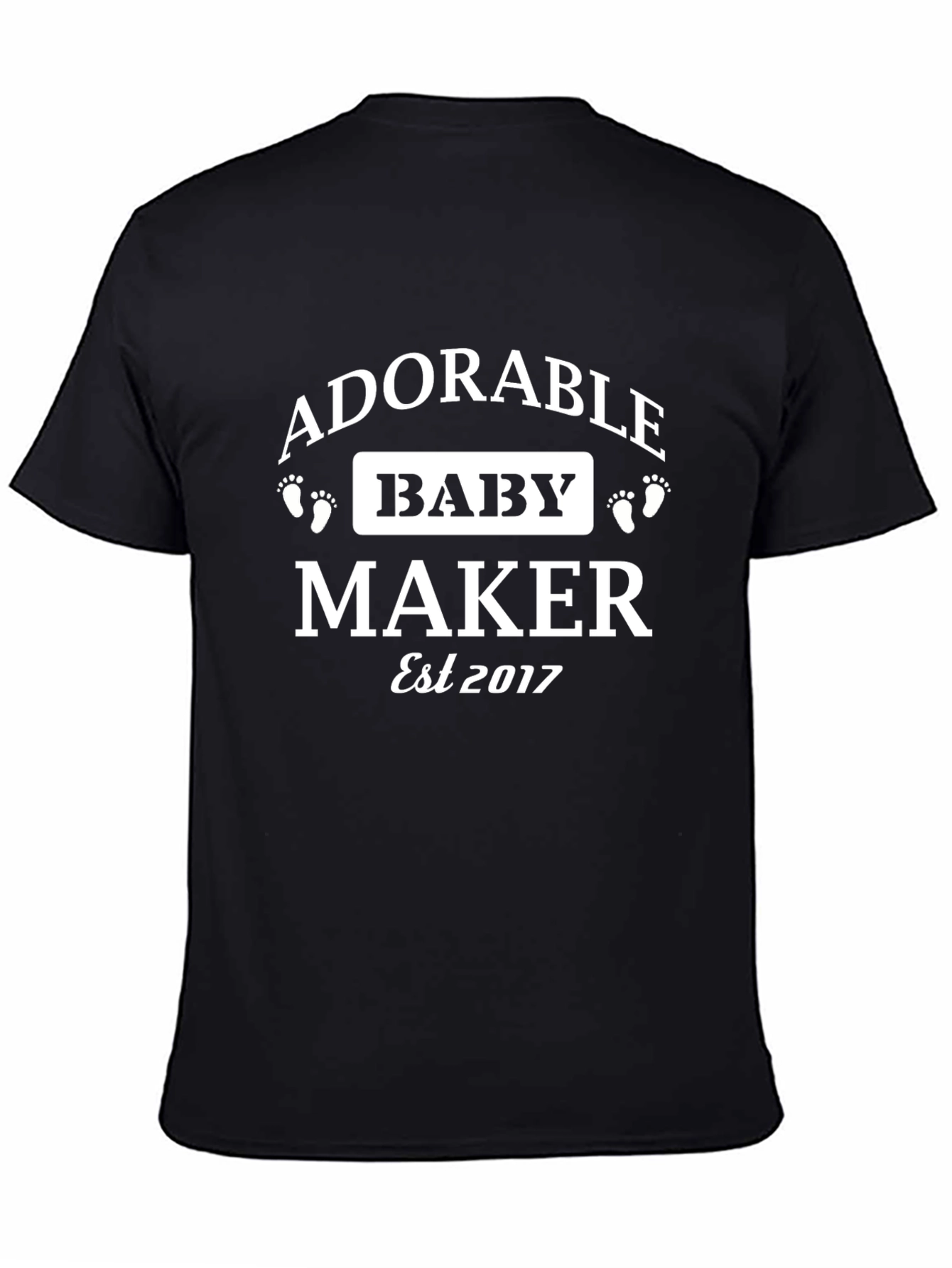 Adorable Baby Maker Est 2017 Black T-Shirt