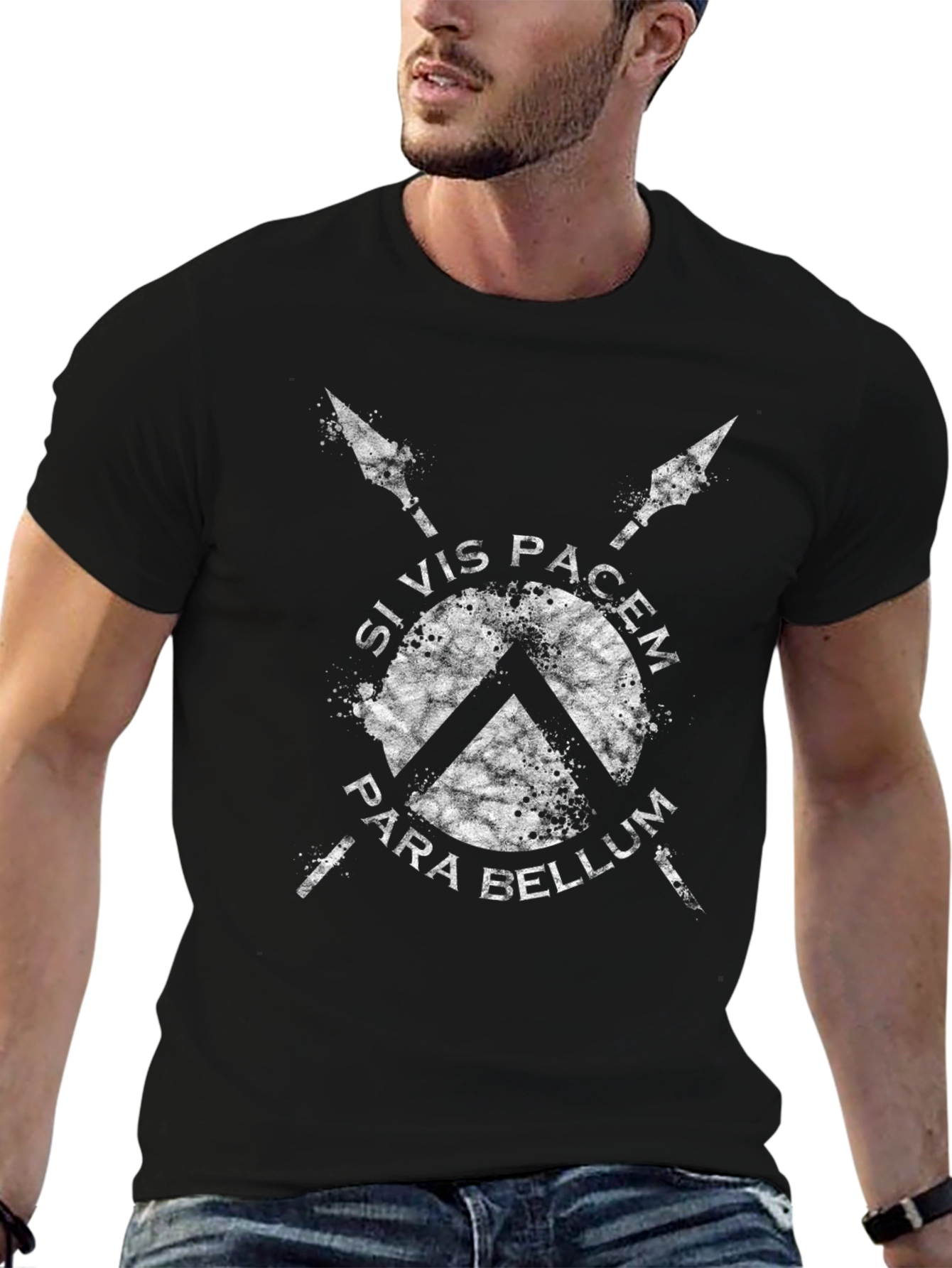 Si Vis Pacem Para Bellum T-Shirt - Spartan Design