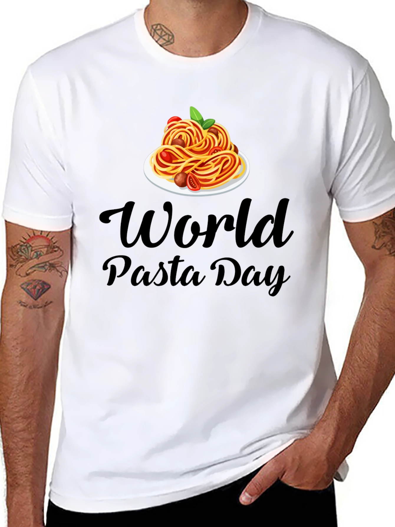 World Pasta Day Graphic T-Shirt