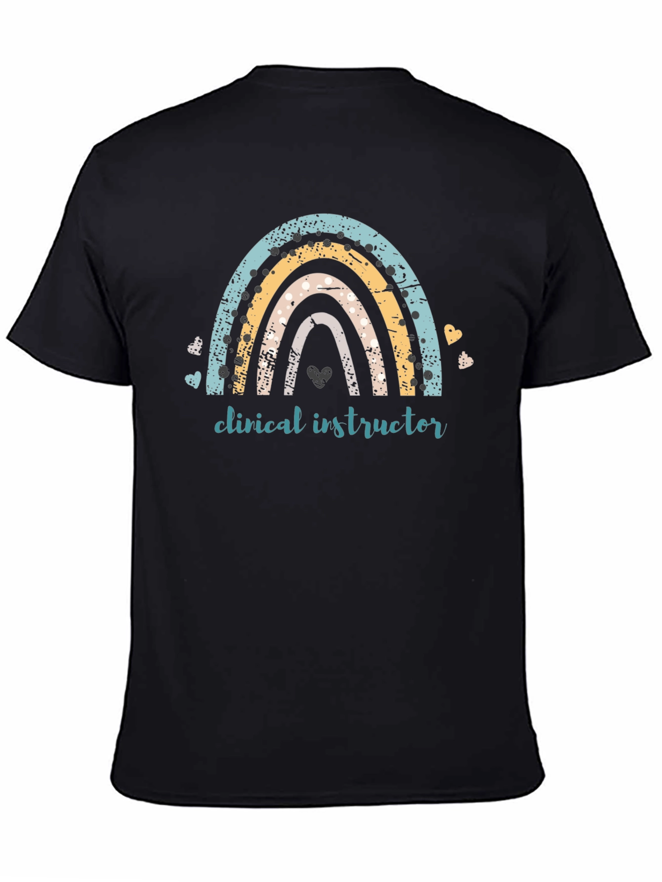 Clinical Instructor Rainbow Graphic Tee - Black