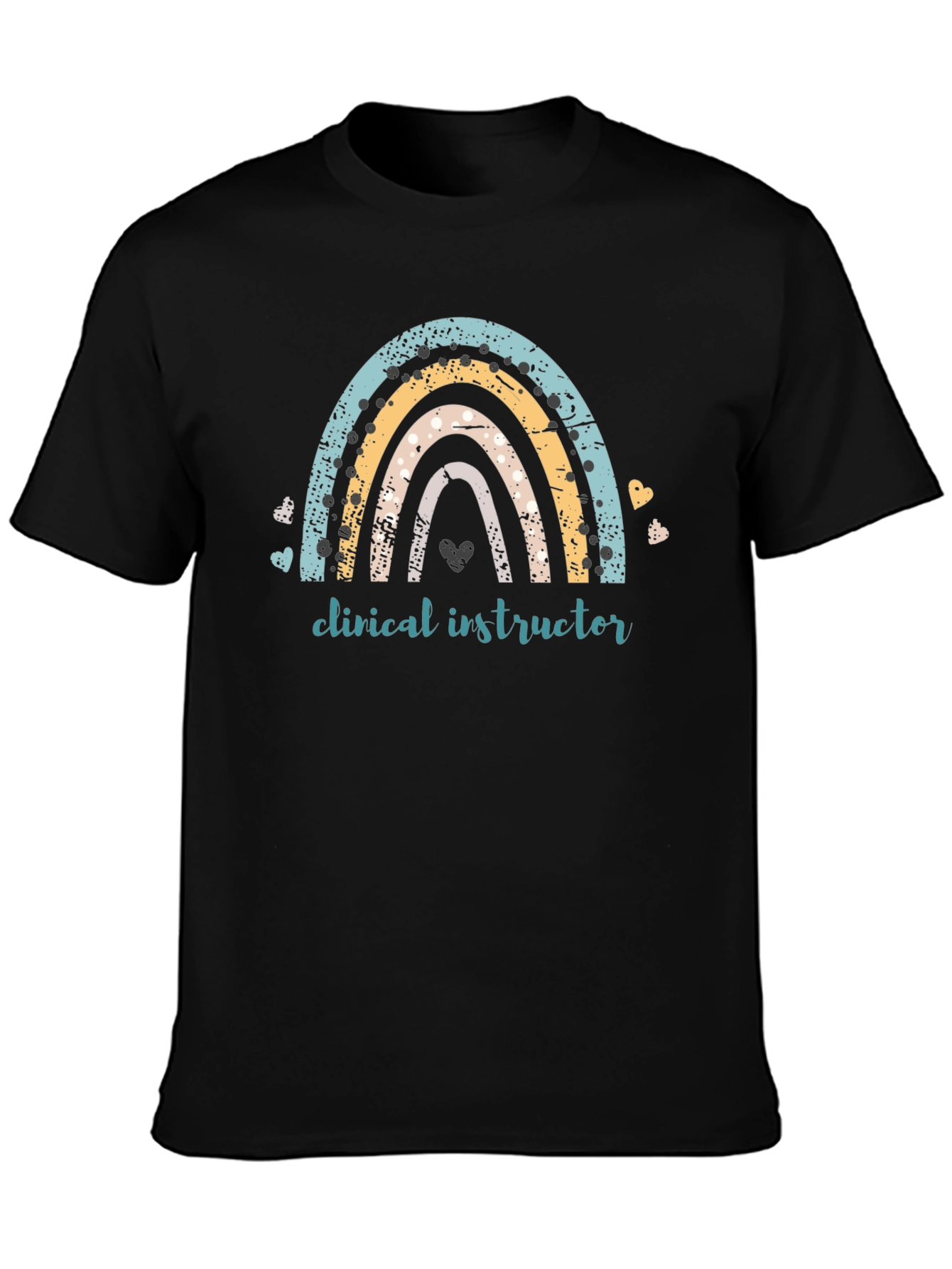 Clinical Instructor Rainbow Graphic Tee - Black