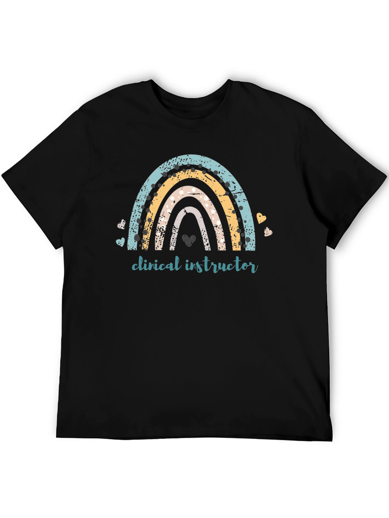 Clinical Instructor Rainbow Graphic Tee - Black