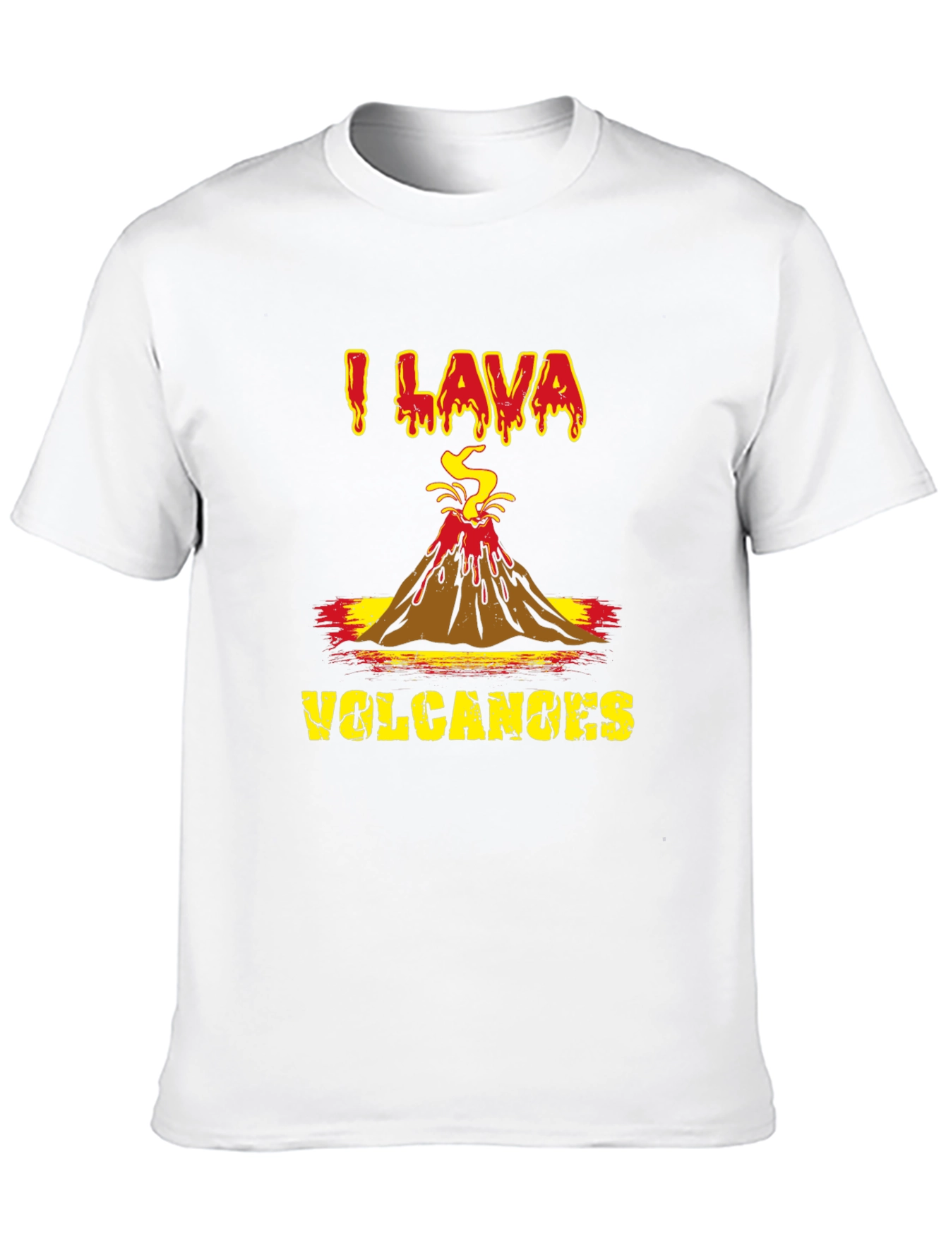I Lava Volcanoes Graphic T-Shirt - Black