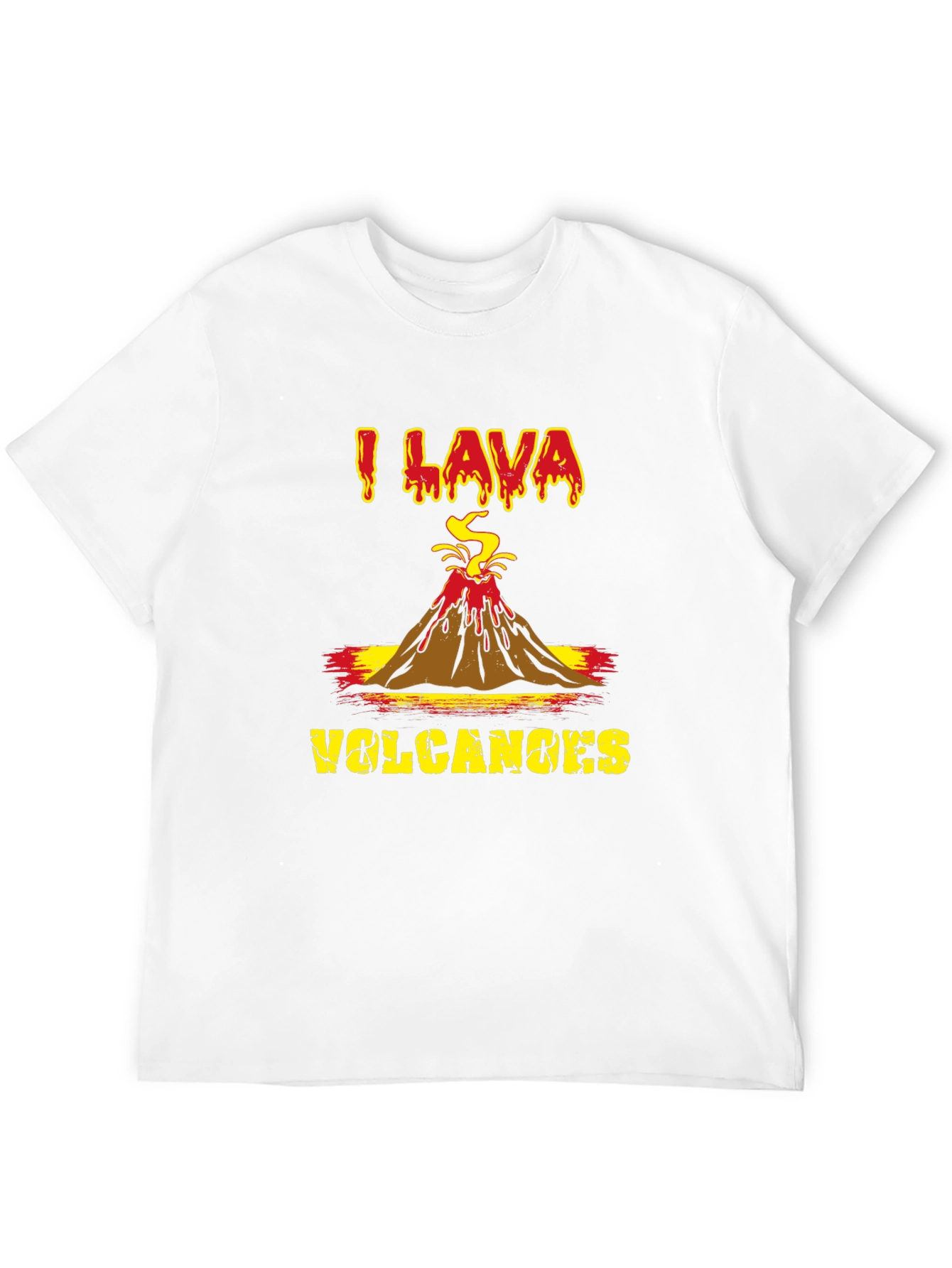 I Lava Volcanoes Graphic T-Shirt - Black