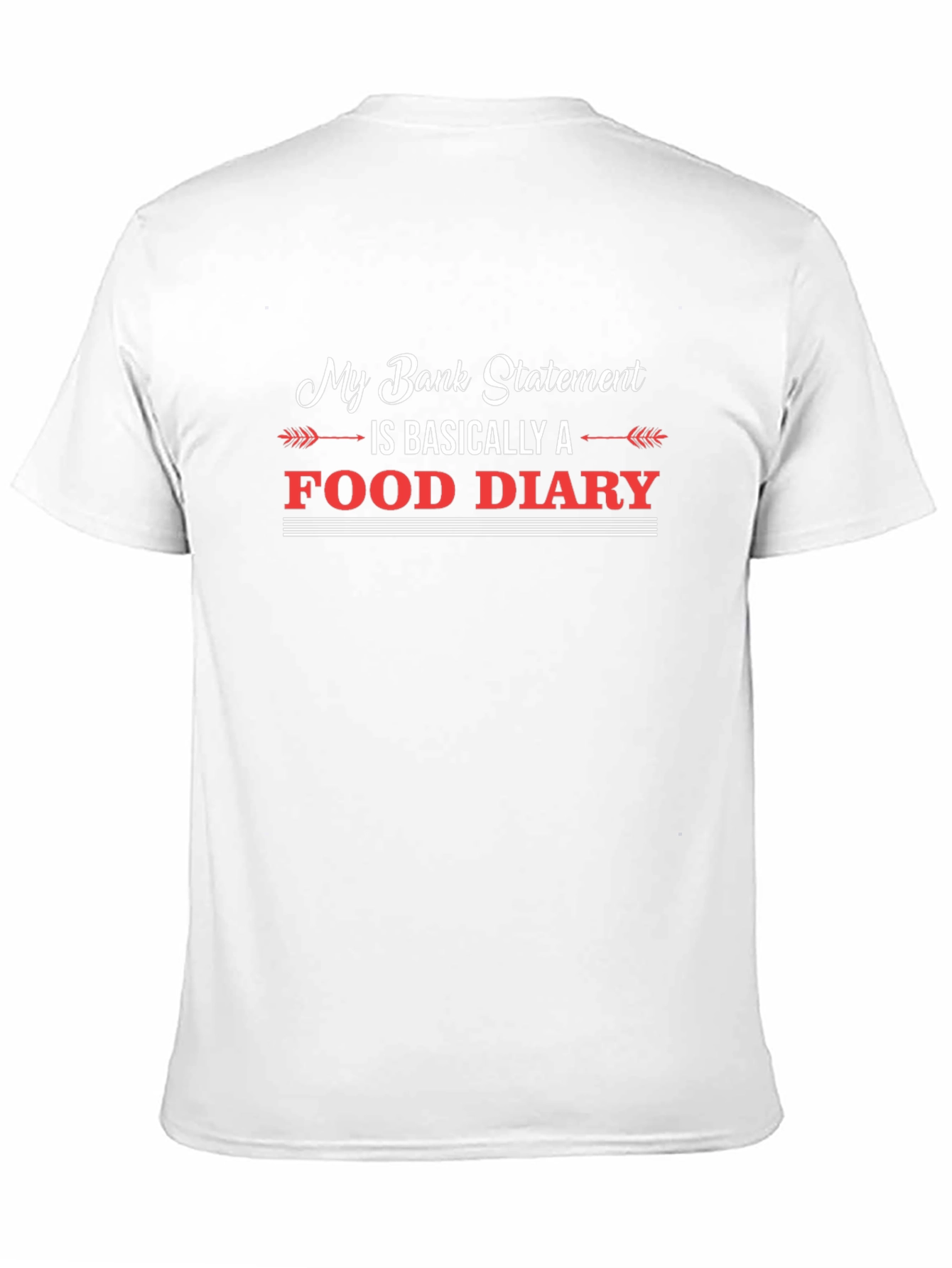 Food Diary T-Shirt Funny Statement Tee