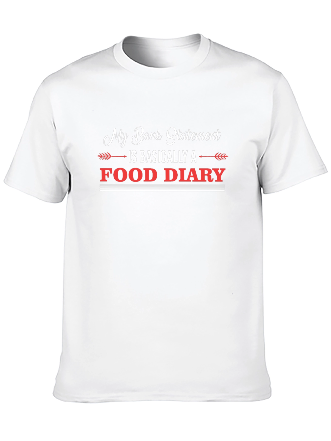 Food Diary T-Shirt Funny Statement Tee