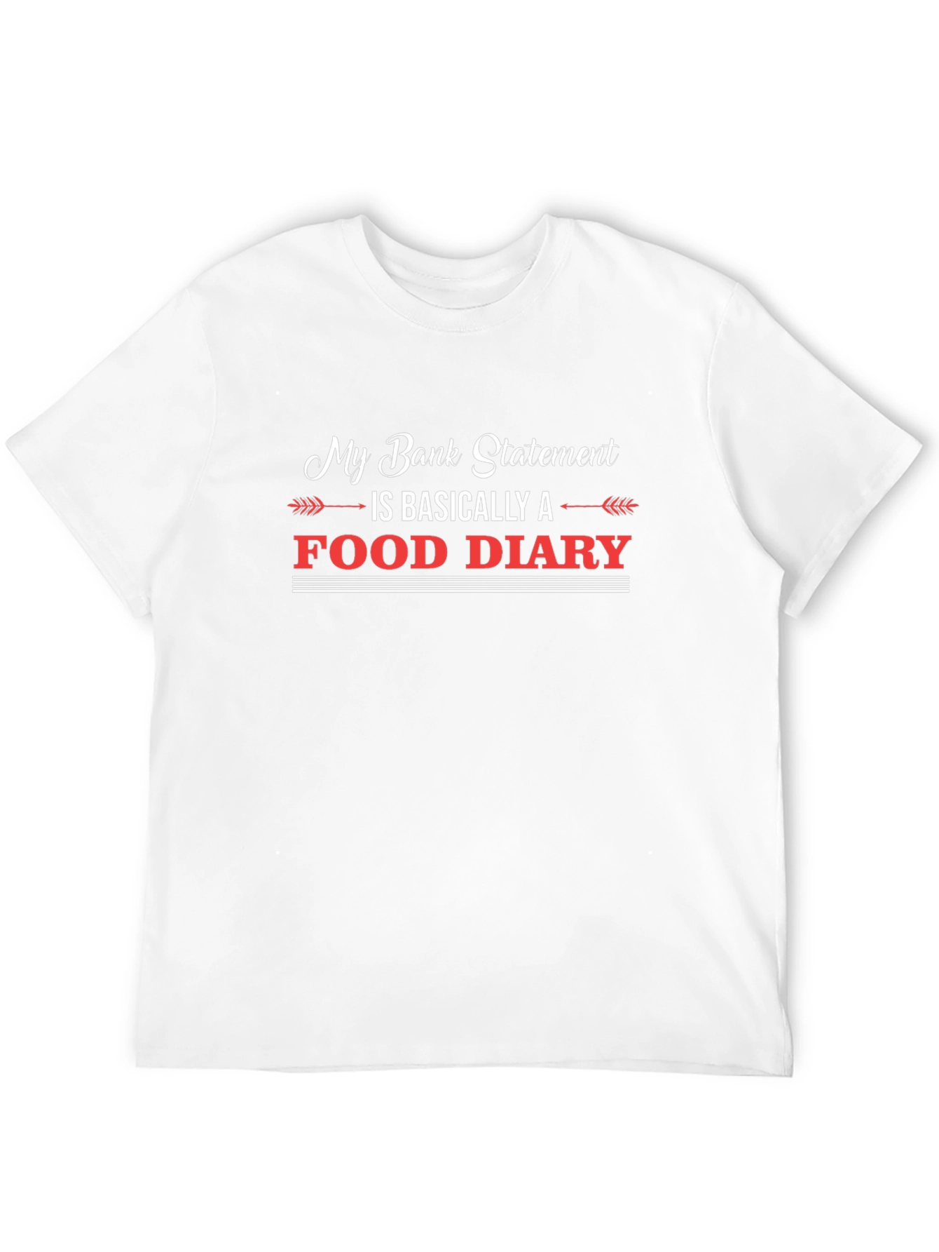 Food Diary T-Shirt Funny Statement Tee