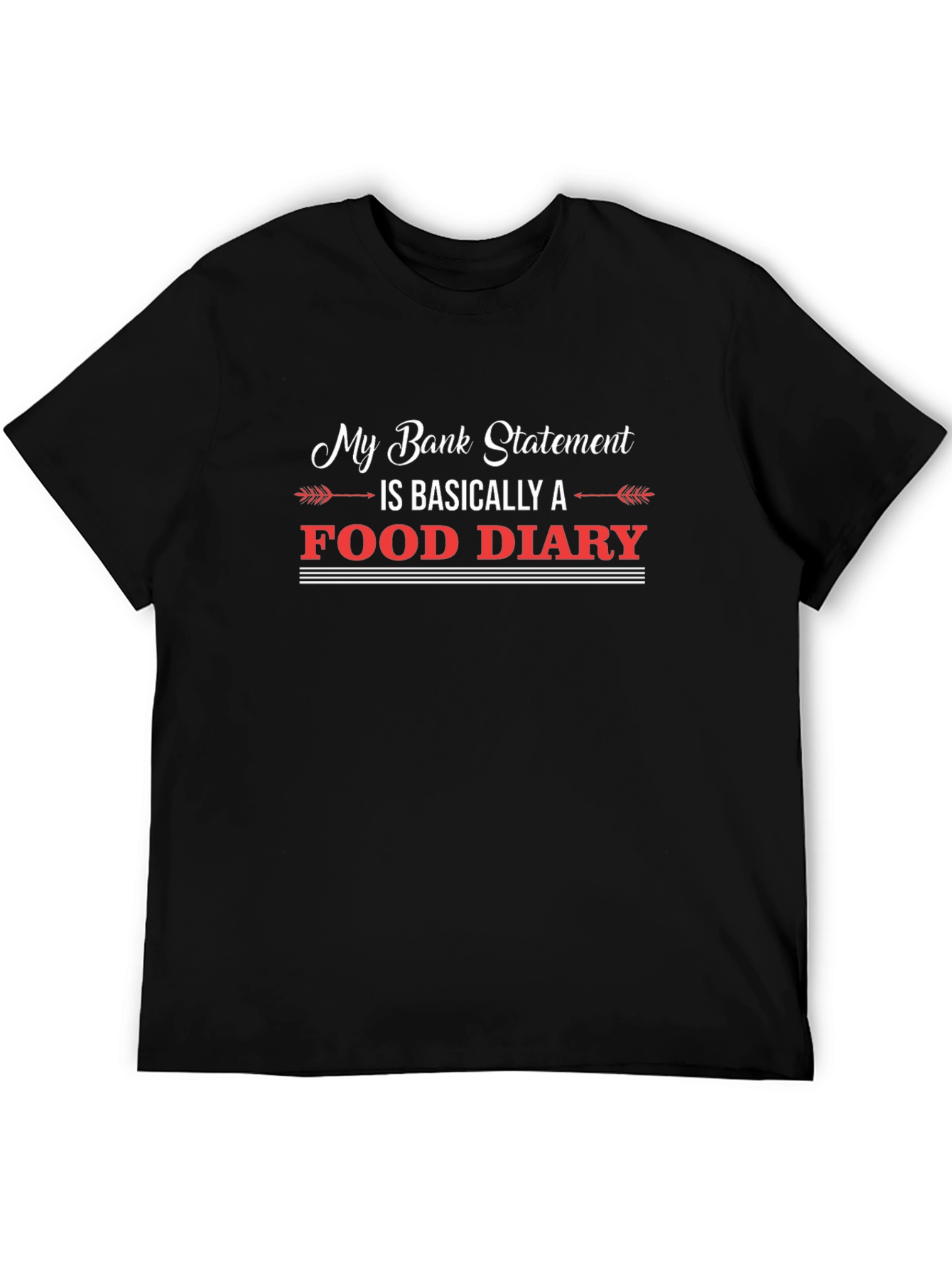Food Diary T-Shirt Funny Statement Tee