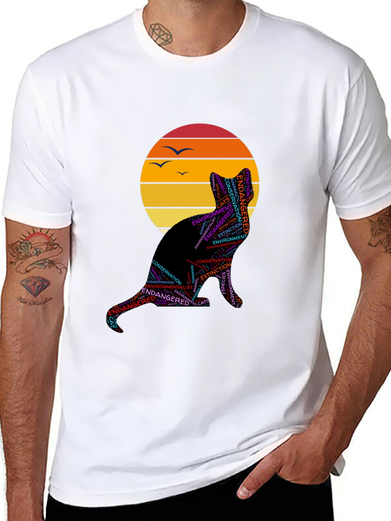 Endangered Cats Graphic T-Shirt