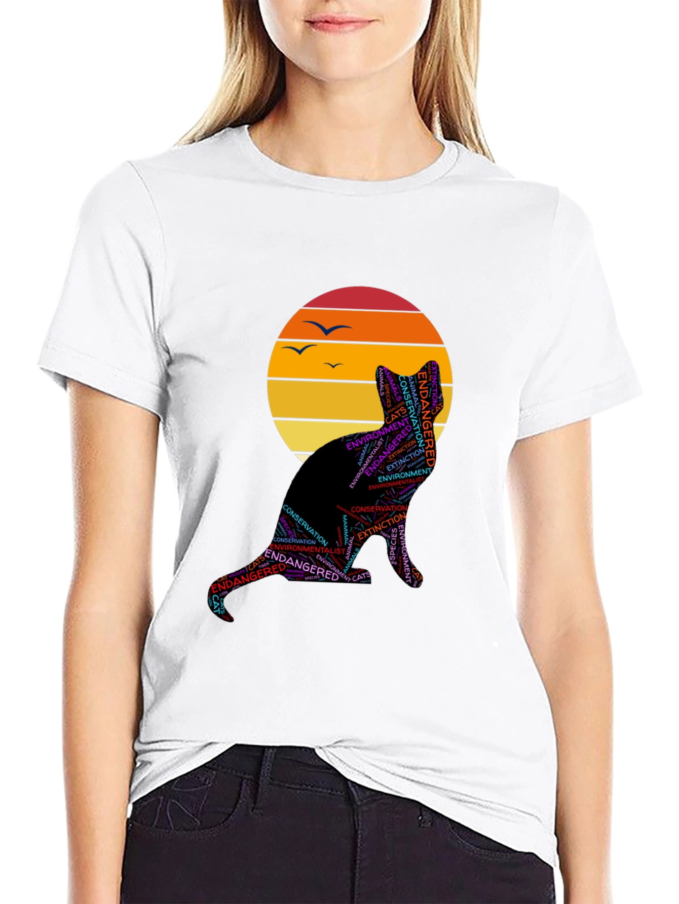 Endangered Cats Graphic T-Shirt