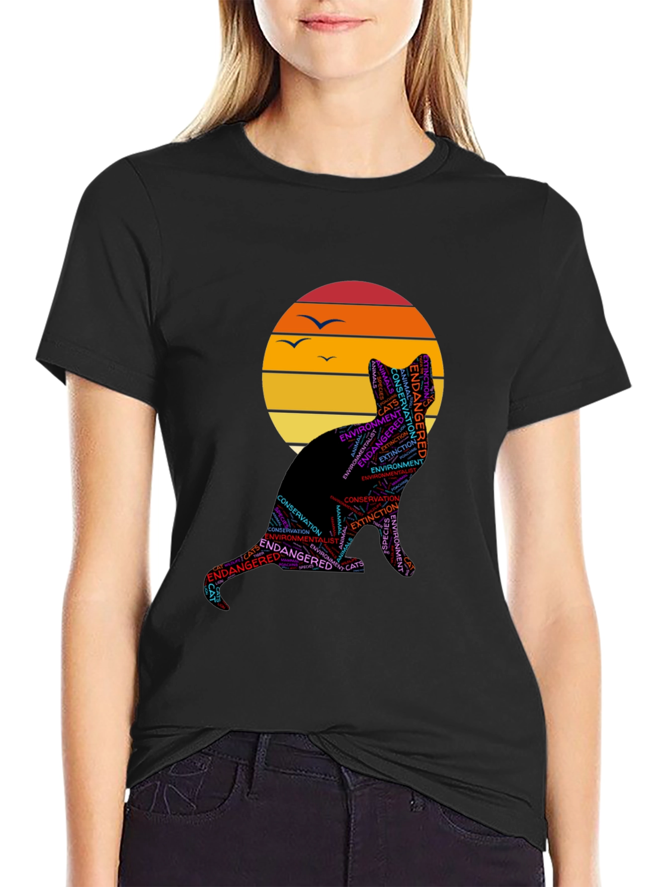 Endangered Cats Graphic T-Shirt