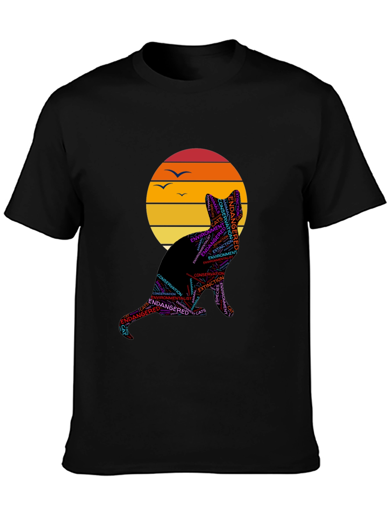 Endangered Cats Graphic T-Shirt