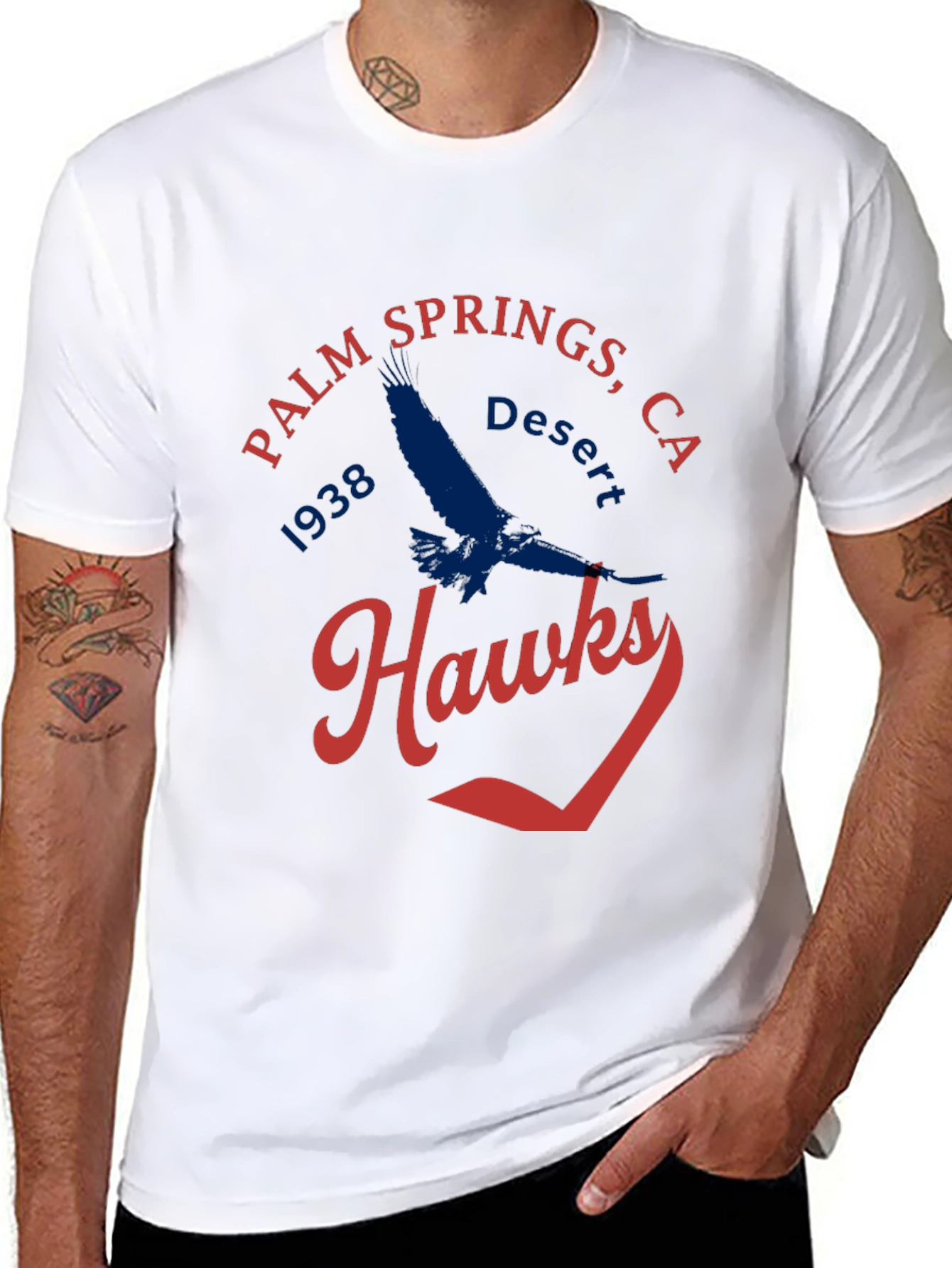 Palm Springs Desert Hawks 1938 Graphic T-Shirt