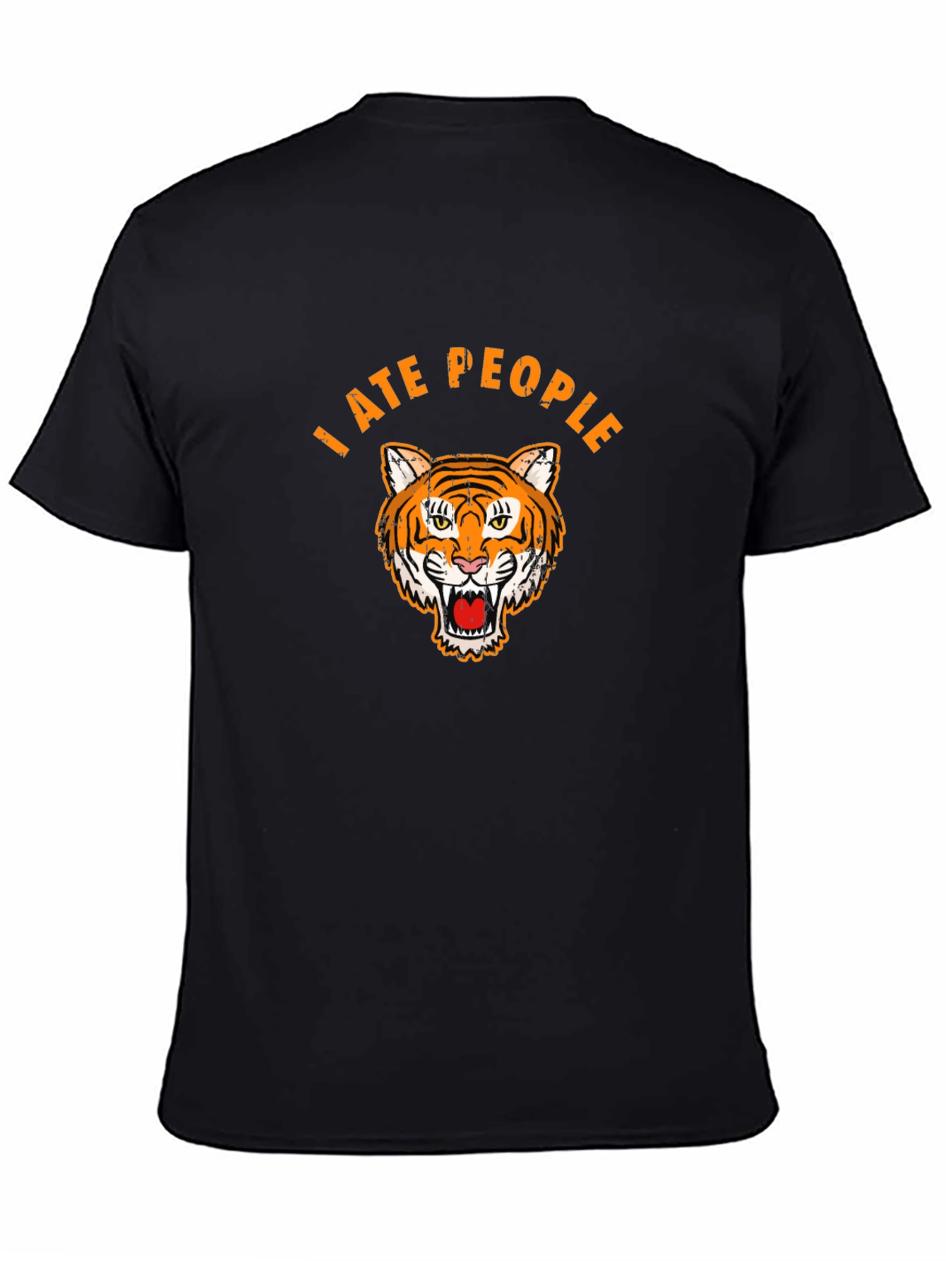 I Ate People Tiger Graphic Tee - Black