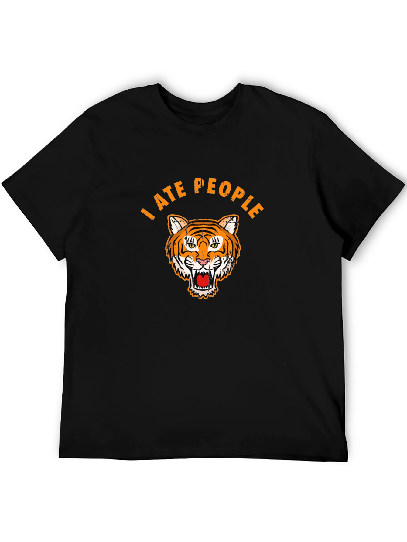 I Ate People Tiger Graphic Tee - Black