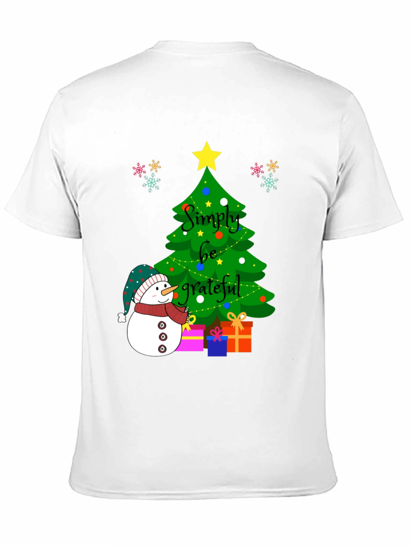 Simply Be Grateful Christmas T-Shirt
