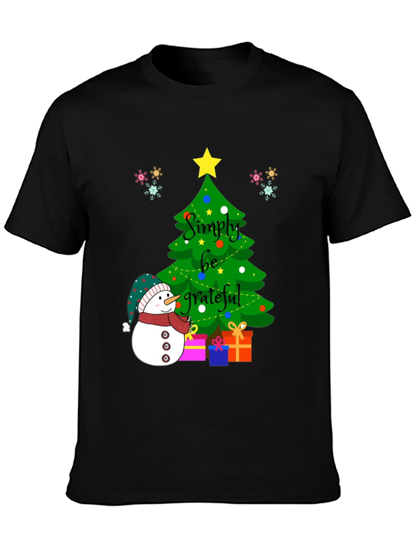 Simply Be Grateful Christmas T-Shirt
