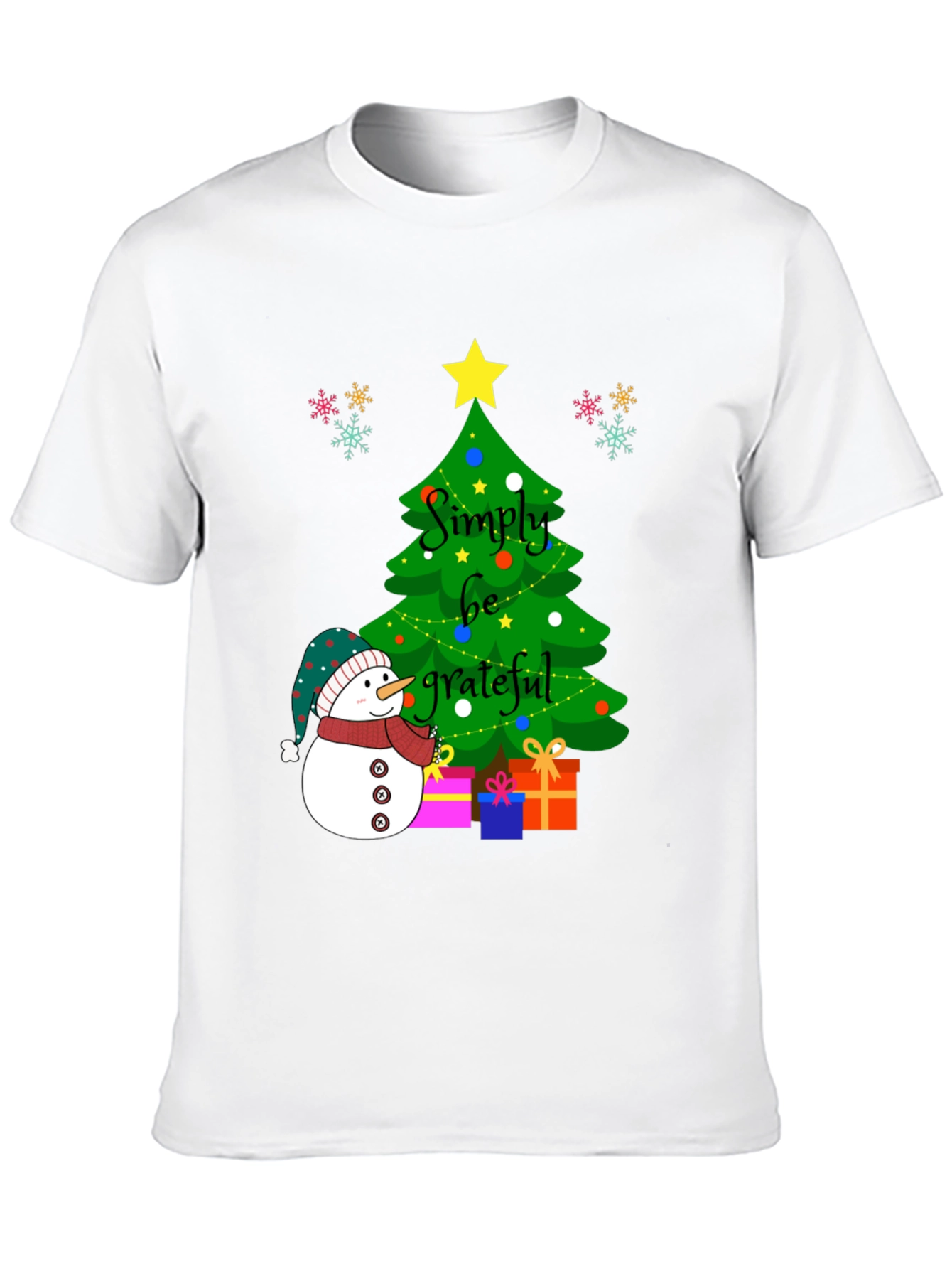 Simply Be Grateful Christmas T-Shirt
