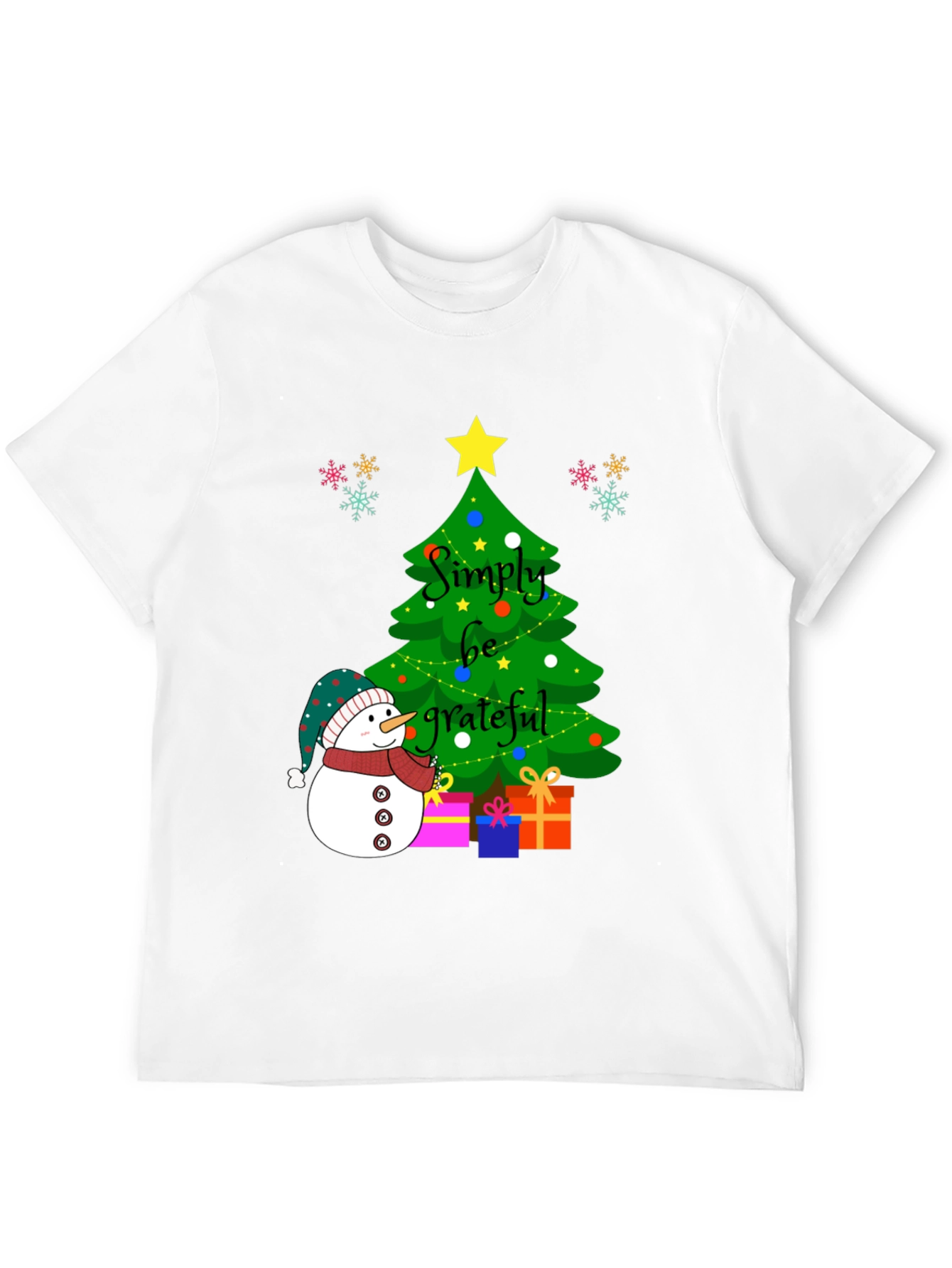 Simply Be Grateful Christmas T-Shirt