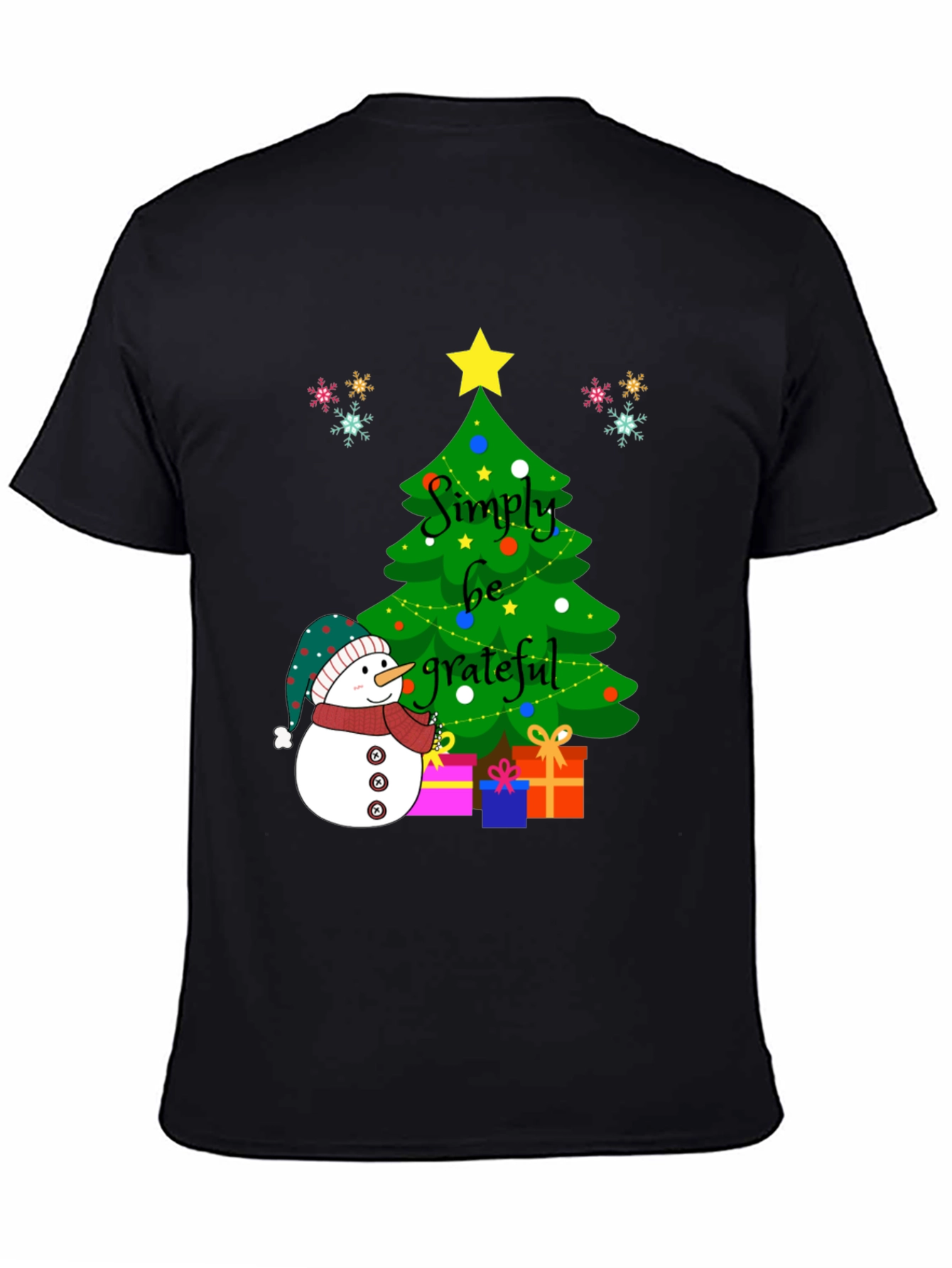 Simply Be Grateful Christmas T-Shirt