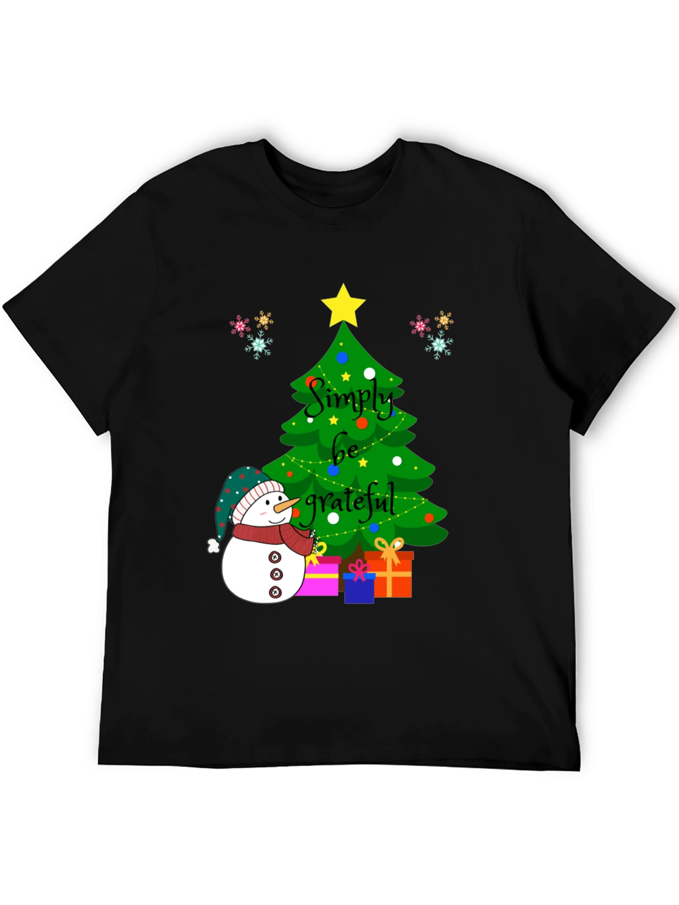 Simply Be Grateful Christmas T-Shirt