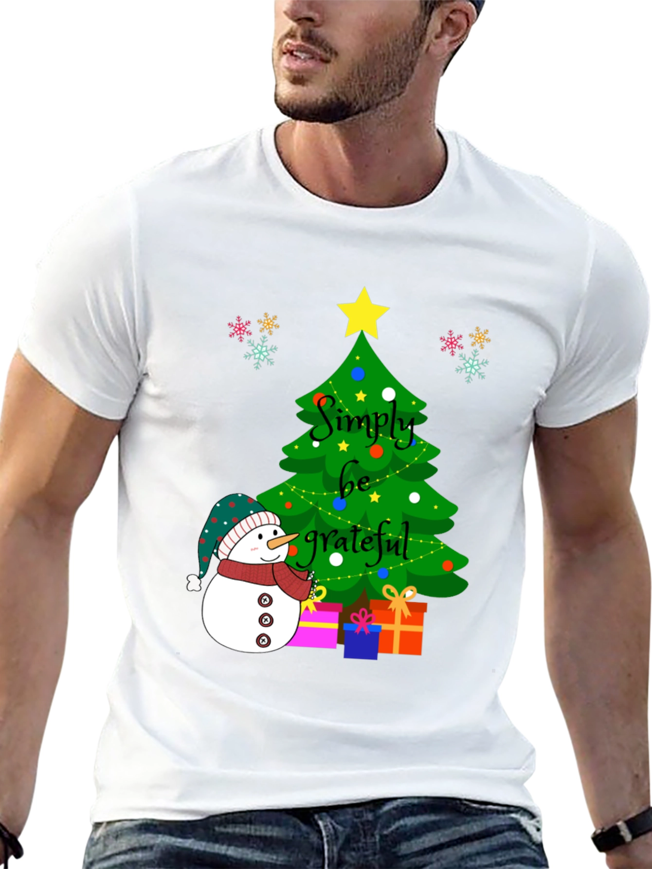 Simply Be Grateful Christmas T-Shirt
