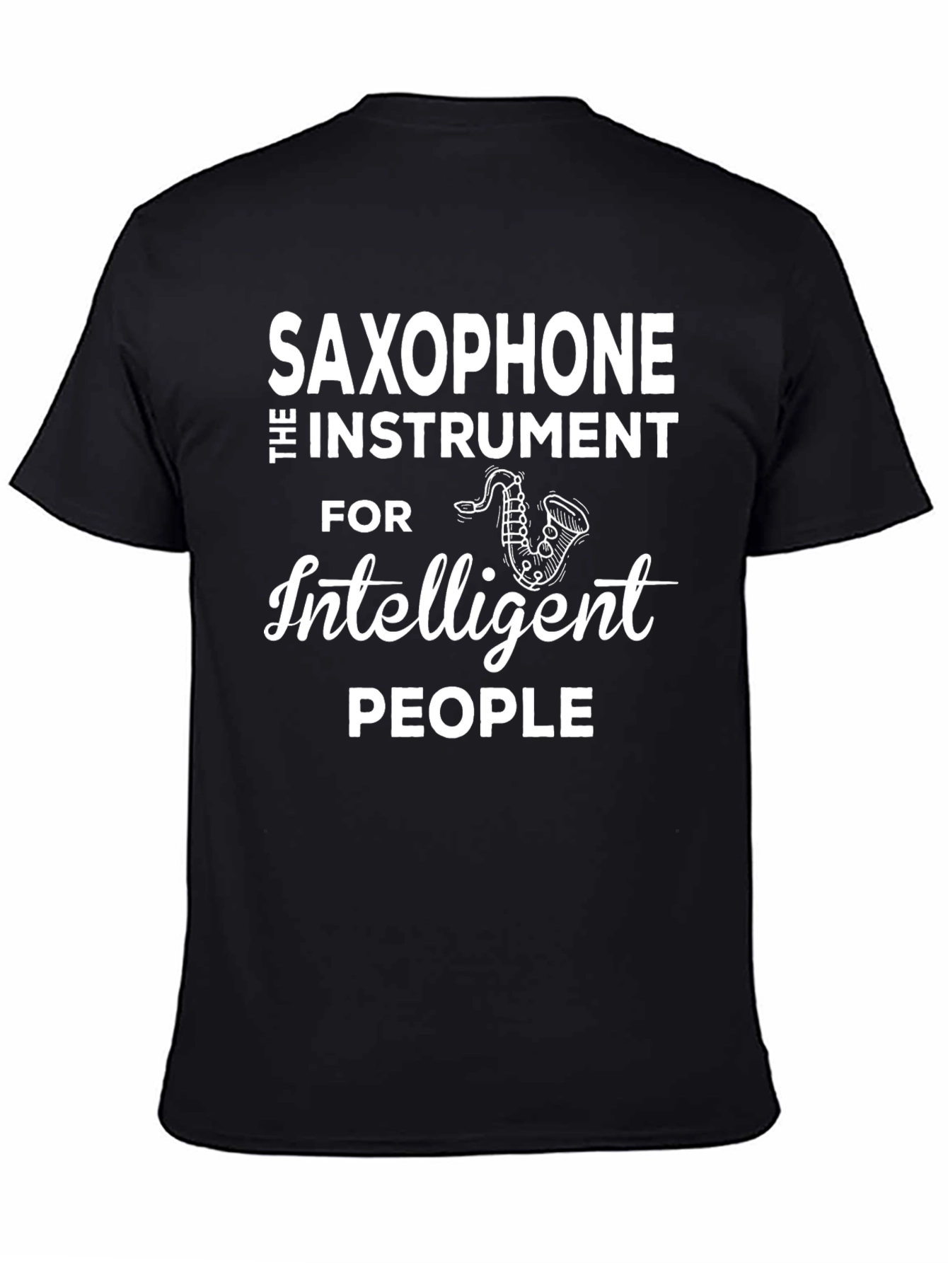 Saxophone Intelligent People Graphic Tee