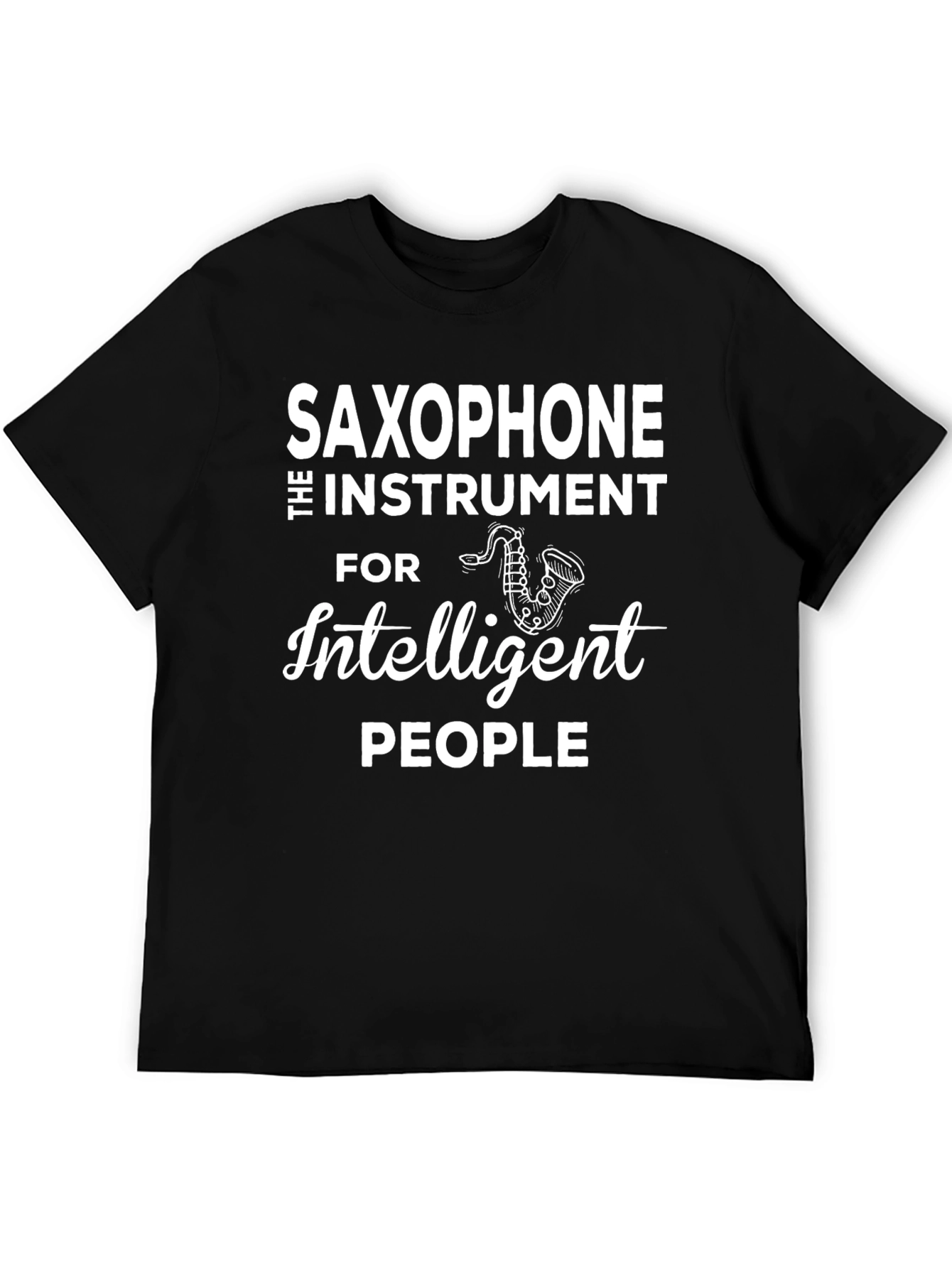 Saxophone Intelligent People Graphic Tee