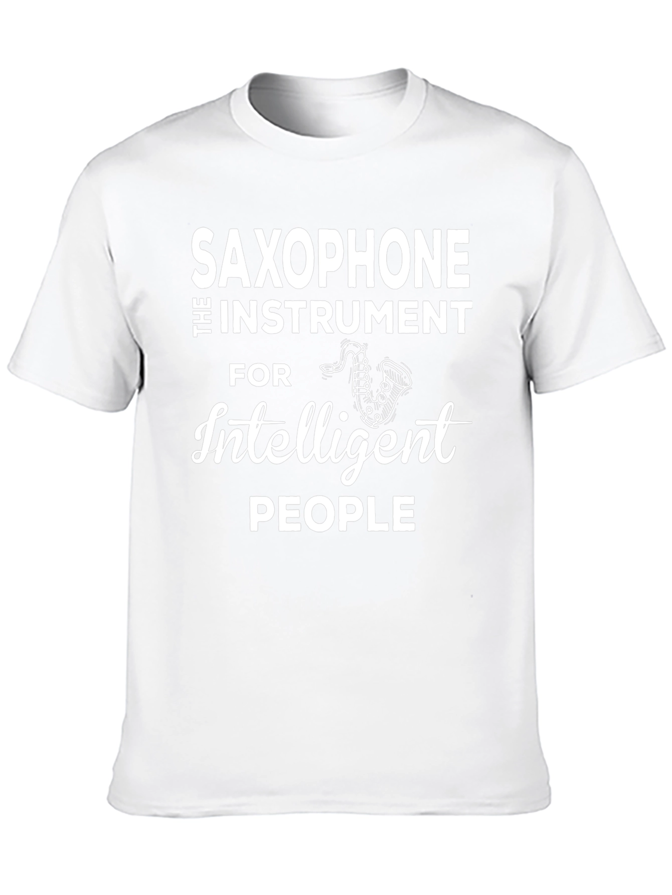 Saxophone Intelligent People Graphic Tee