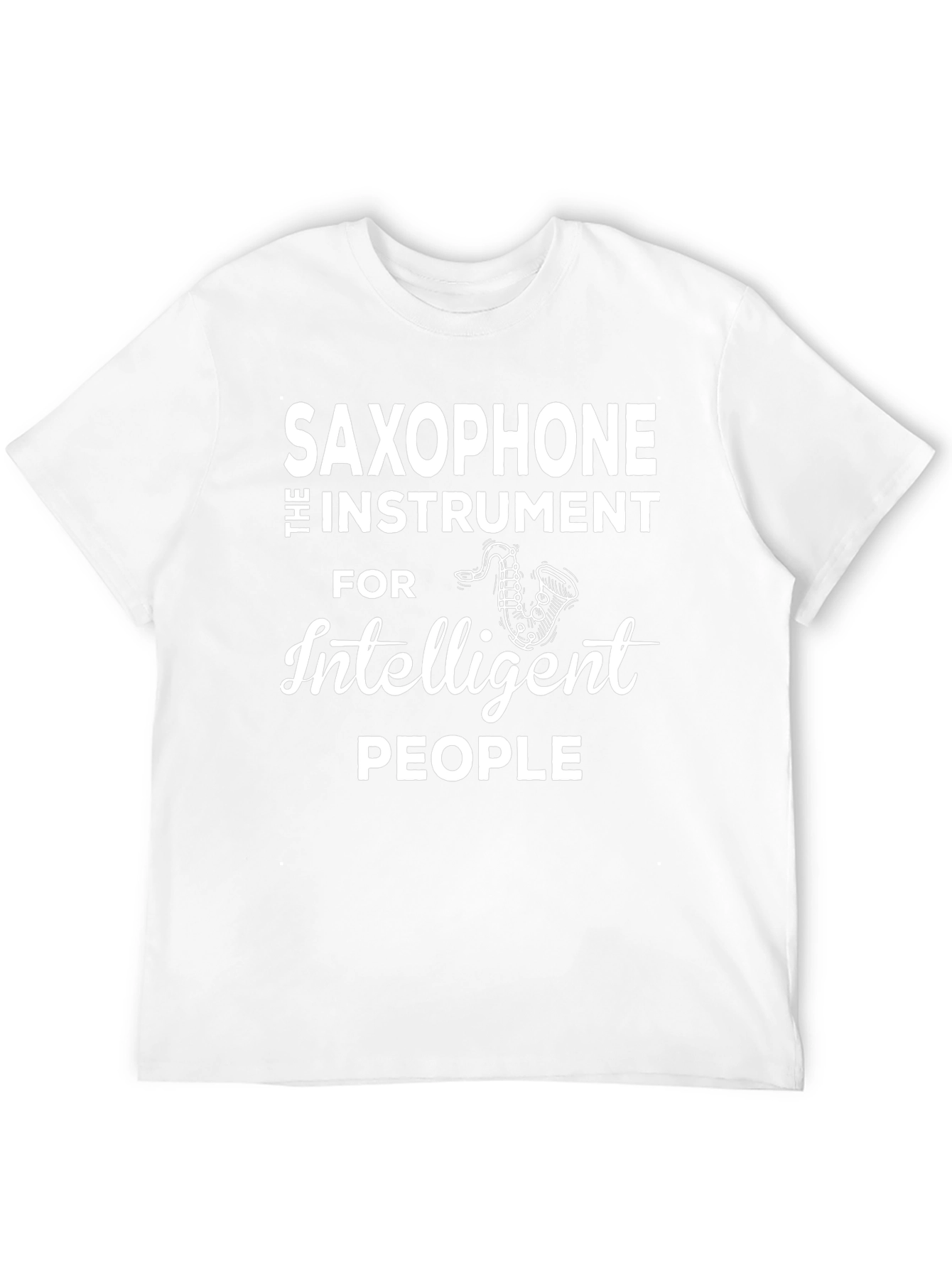 Saxophone Intelligent People Graphic Tee