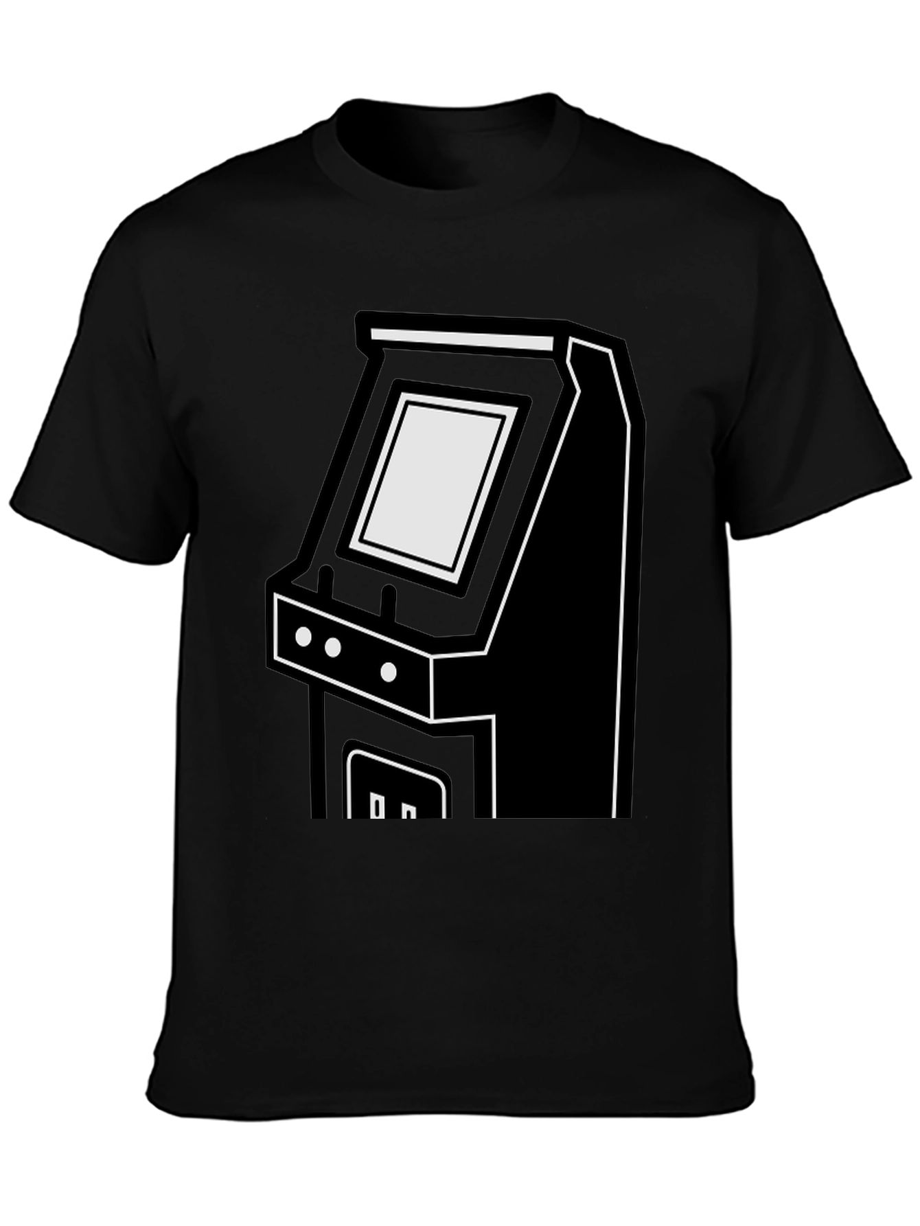 Retro Arcade Game T-Shirt - Black