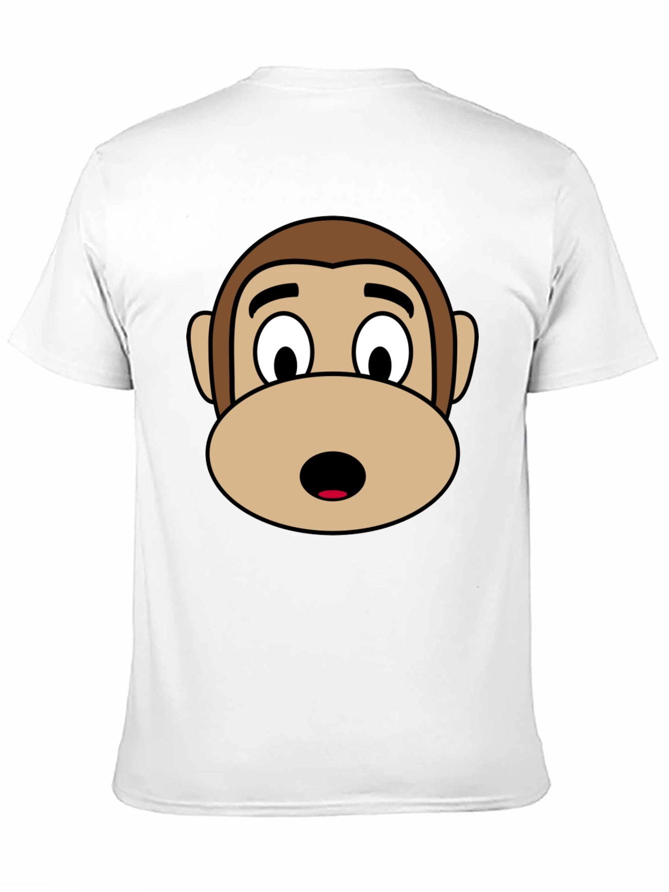 Monkey Face Graphic Tee - Black Unisex T-Shirt