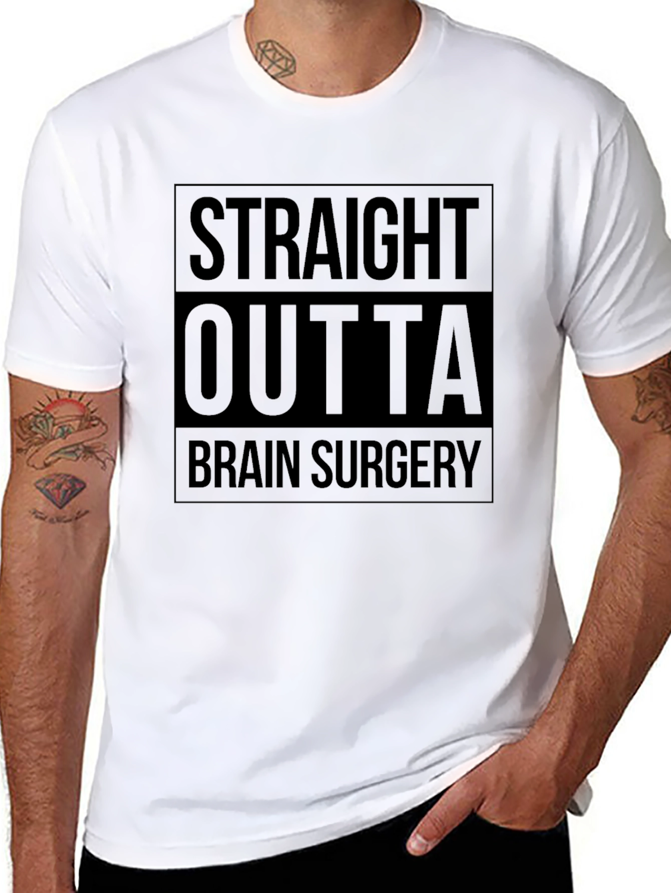 Straight Outta Brain Surgery Graphic Tee