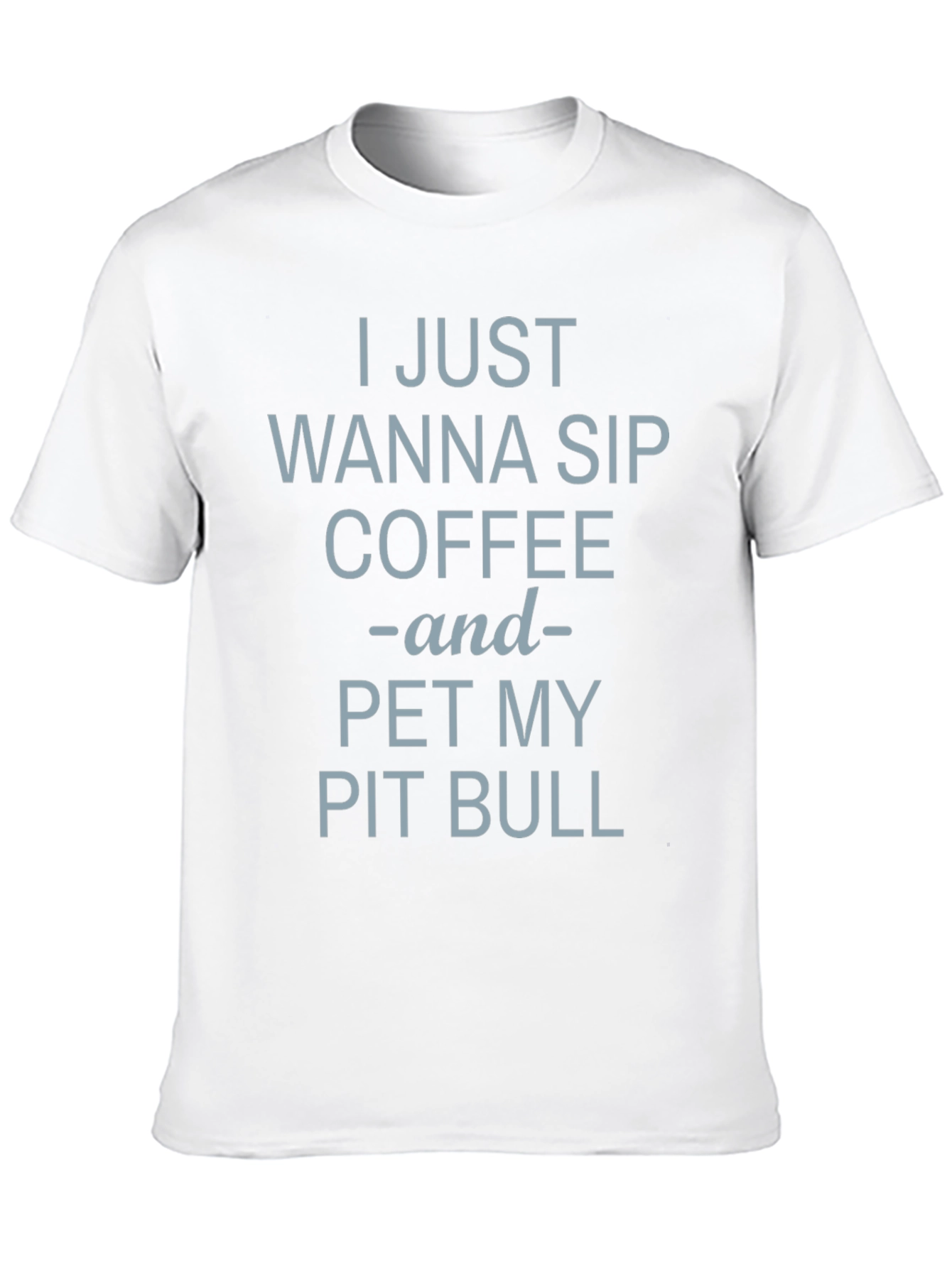 Coffee & Pit Bull T-Shirt - Casual Comfort