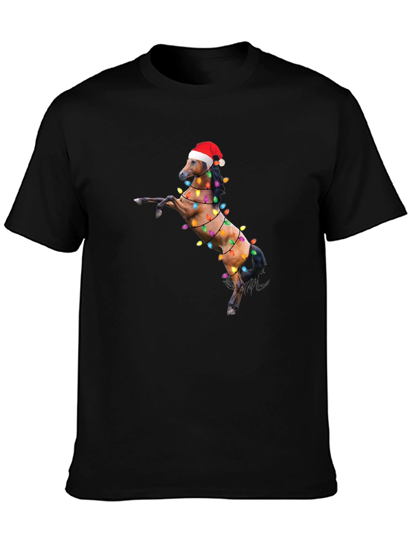 Christmas Horse Lights T-Shirt