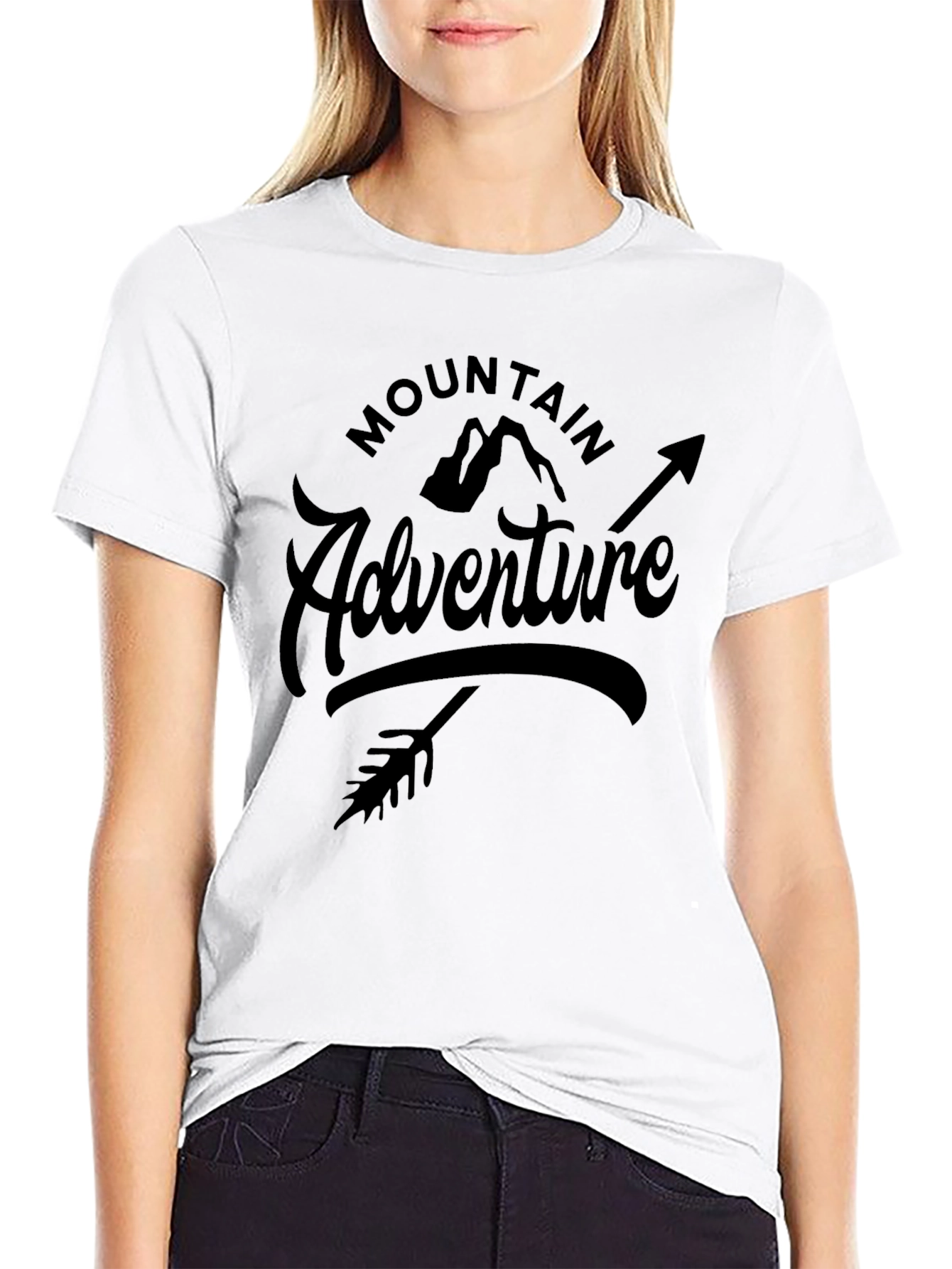 Mountain Adventure Graphic Tee - Black